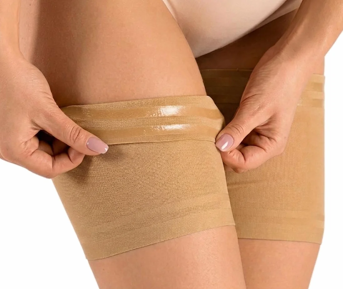 Sesto Senso Bande Elastiche Anti Sfregamento Fasce Cosce 4 Strisce di Silicone
