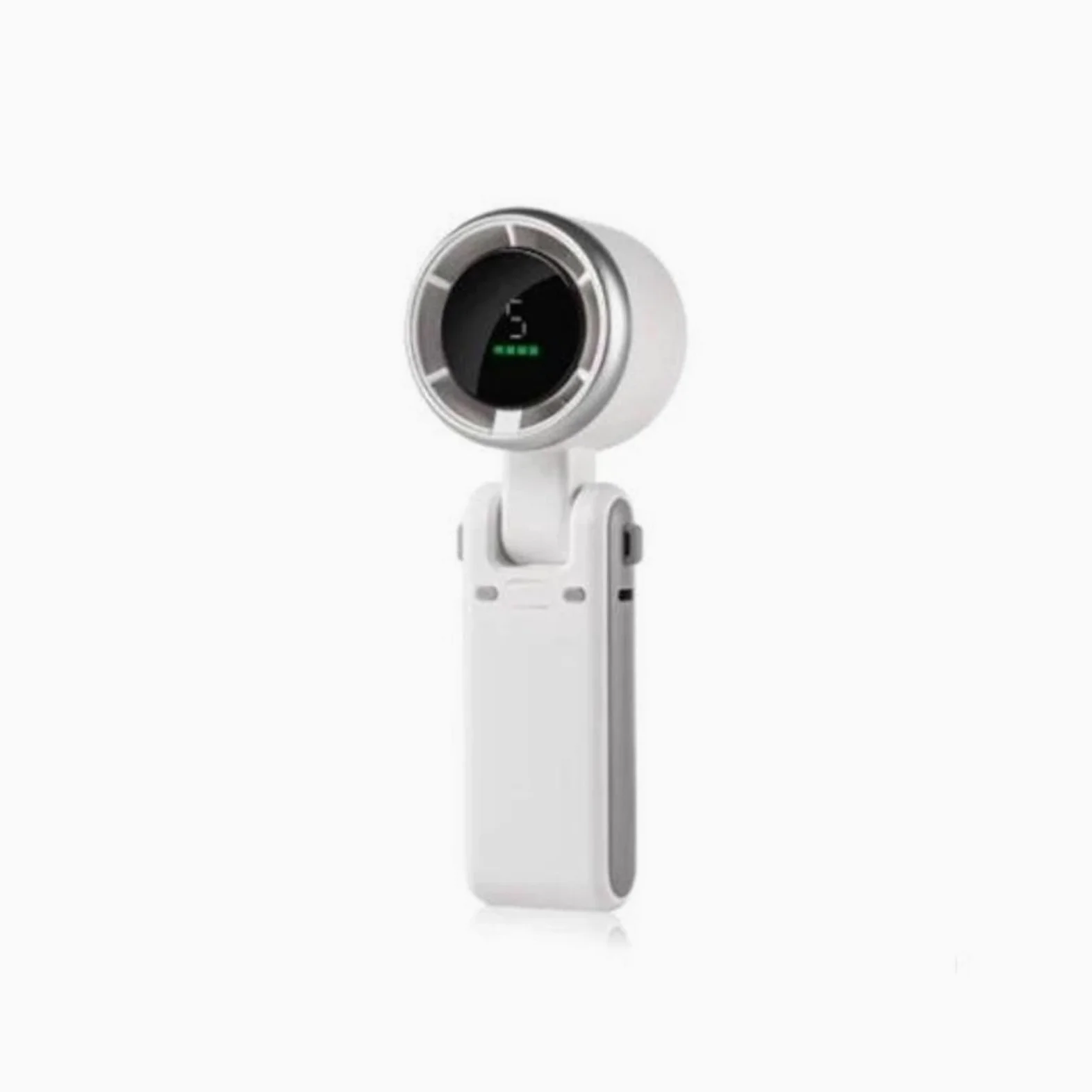 Generico Ventilatore portatile 3 in 1 for viaggi e ufficio | Ricaricabile tramite USB, 3600 mAh, portatile/da tavolo, compatto, flusso d'aria potente(White)