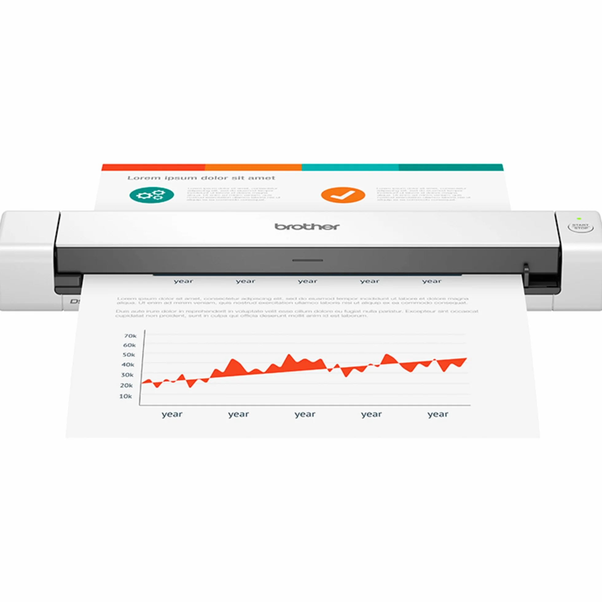 Brother DS640 Scanner Portatile A4 15 ppm USB