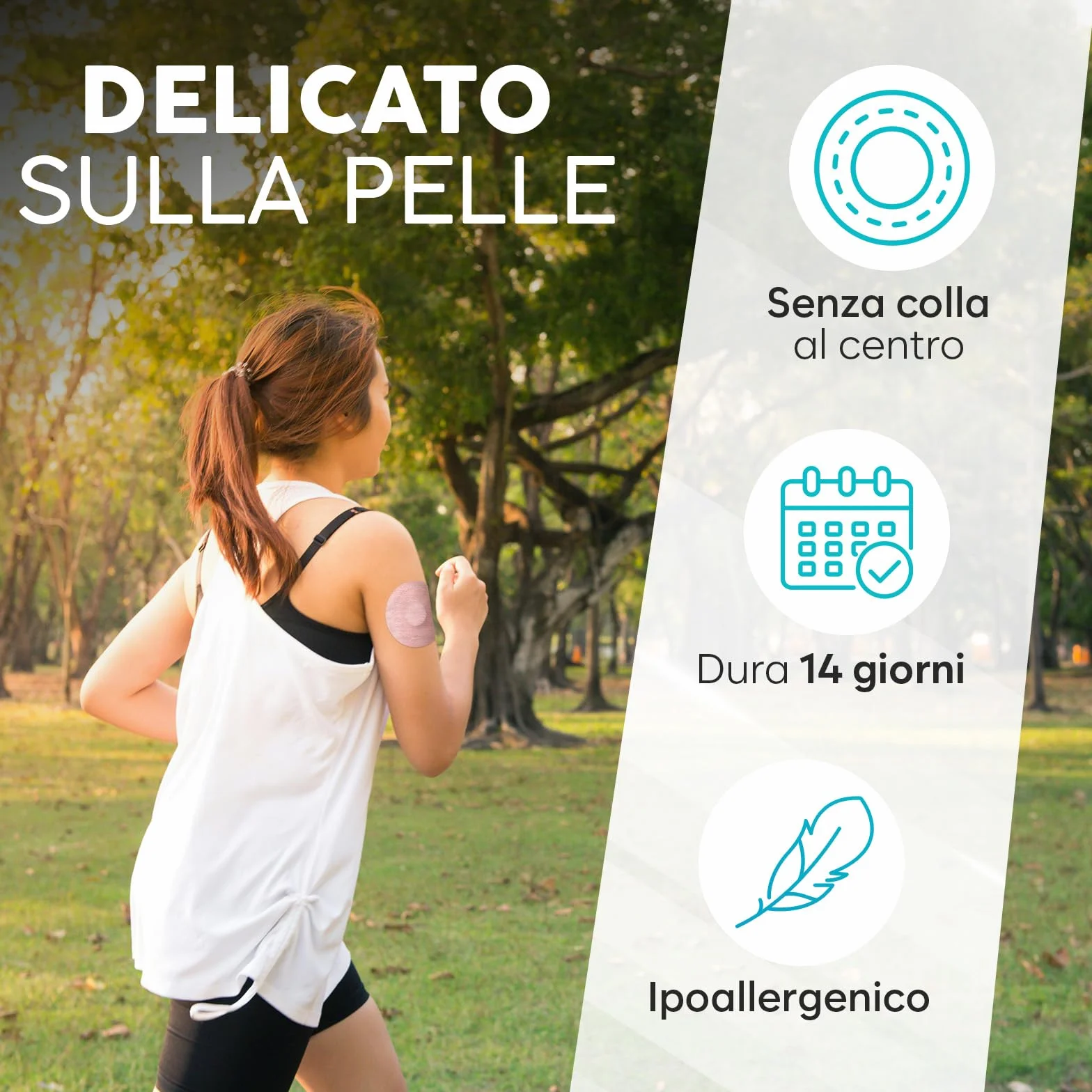 Cerotti Freestyle Libre 3 Beige, 20 Pezzi, Sensore Di Lunga Durata, Non Irritanti