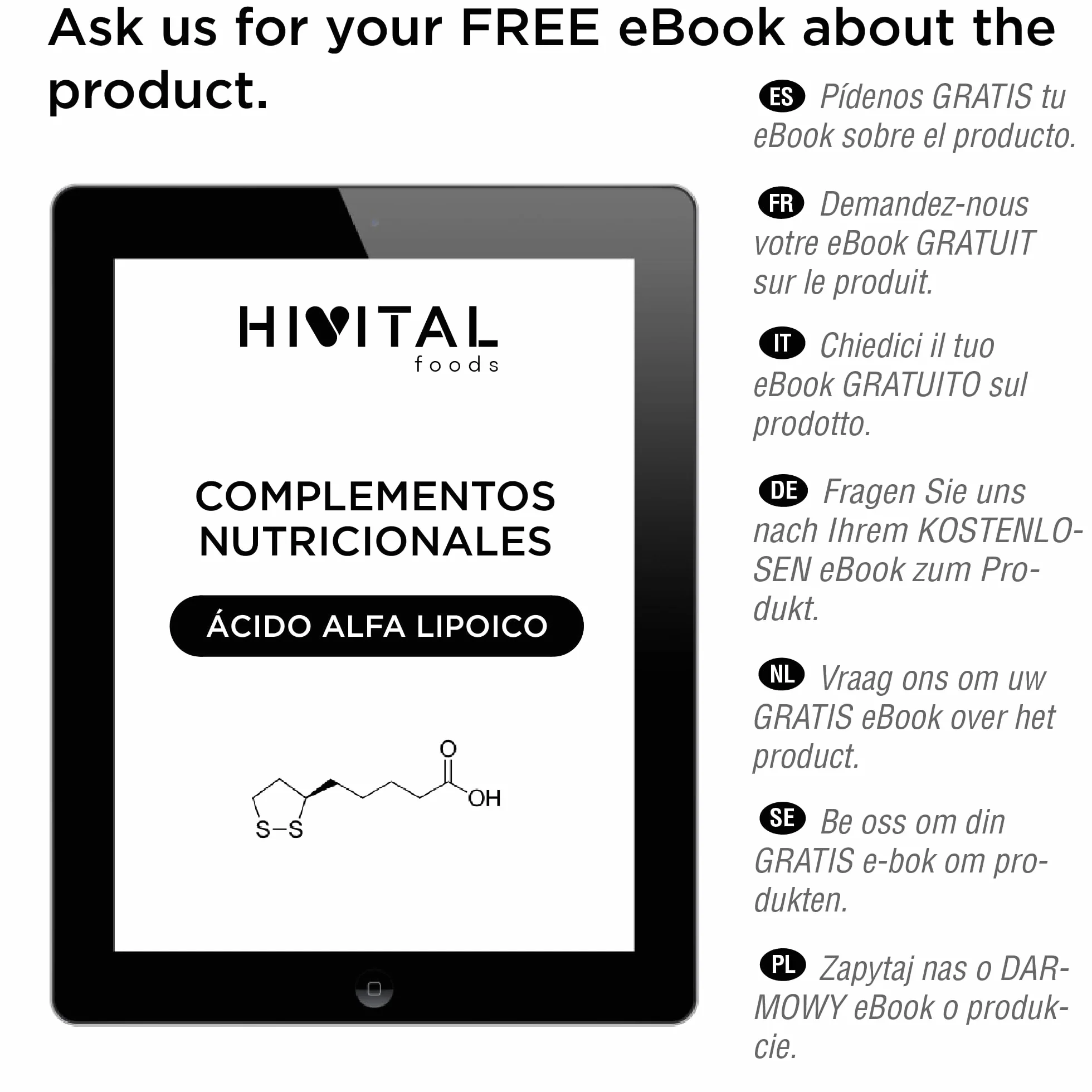 Acido Alfa Lipoico (ALA) 500 mg 240 capsule vegane HIVITAL