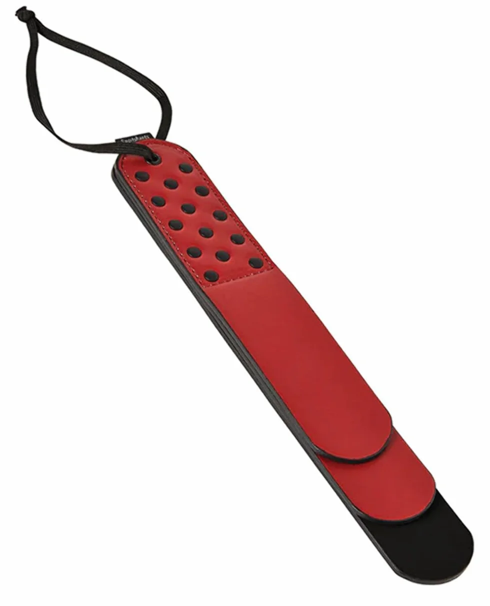 Sportsheets Saffron Vegan Black & Red Layer Paddle, 3 Layers - 200 Gr