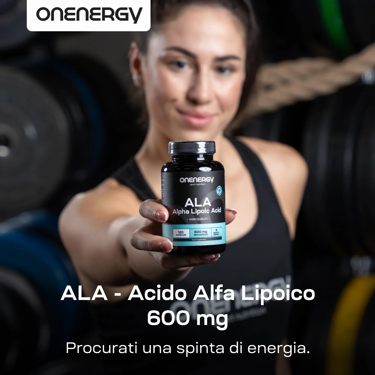 Acido Alfa Lipoico 600 mg 120 Capsule Vegetali Alto dosaggio