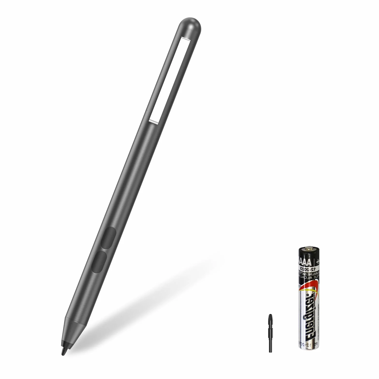 ANYQOO MPP Stylus Penna 1.51 con sensibilità alla pressione 1024, Palm Rejection, batteria AAAA, compatibile con Microsoft Surface e alcuni Asus, Dell, HP, 2 ricariche sostituibili