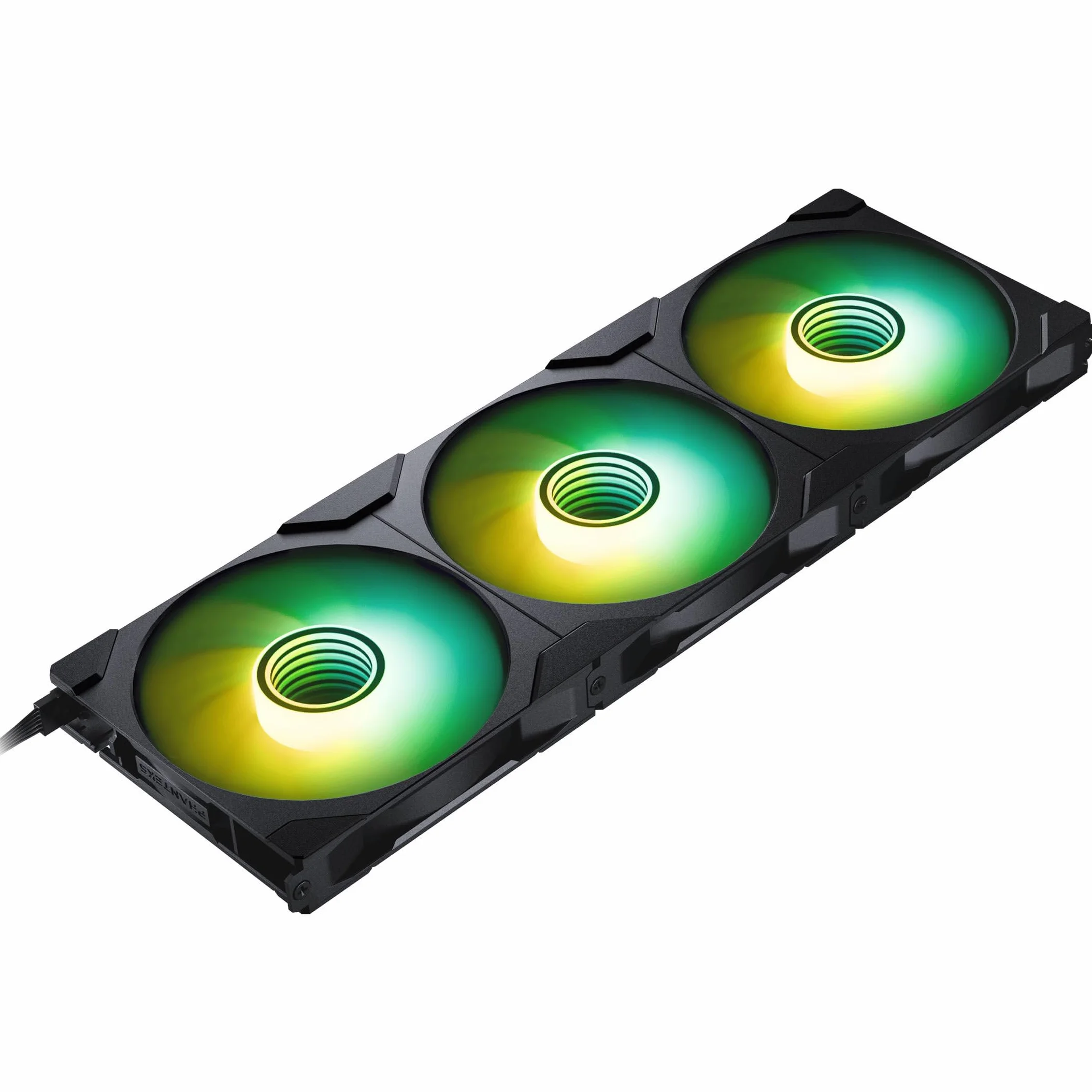Ventole di raffreddamento ad alte prestazioni Phanteks M25-140 Gen2 Reversed Blade, 3er Pack, 140mm ARGB, telaio ventola unificato a Daisy-Chain, hub Infinity Mirror, connessione a cavo singolo, Nero