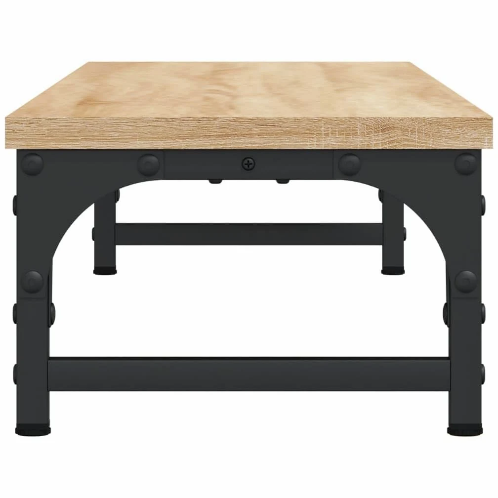 vidaXL Supporto Monitor Rovere Sonoma 85x23x15,5 cm Legno Multistrato