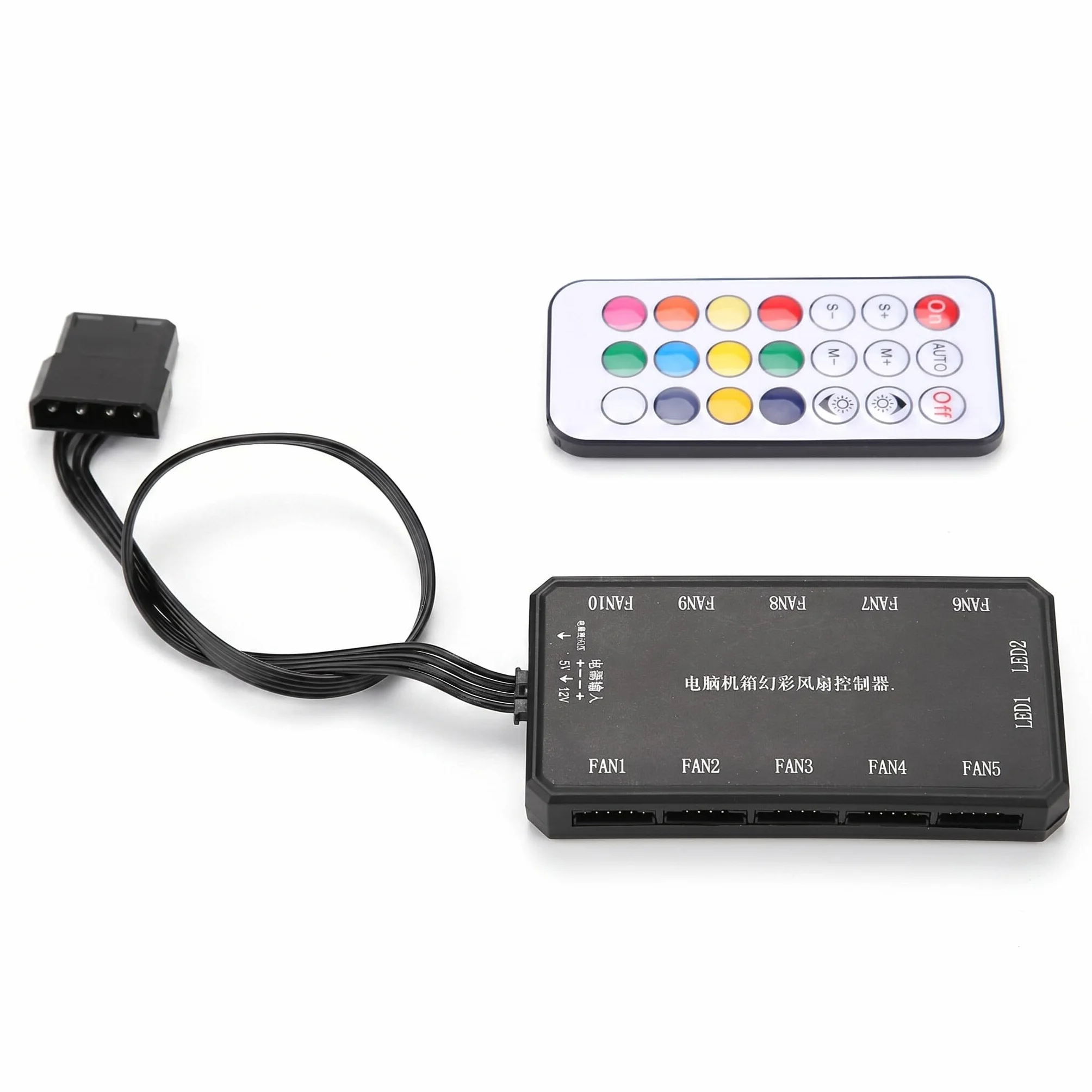 Zunate Controller Ventole RGB Wireless RF 5V 6PIN 15M Computer Alimentatore Anti-inversione