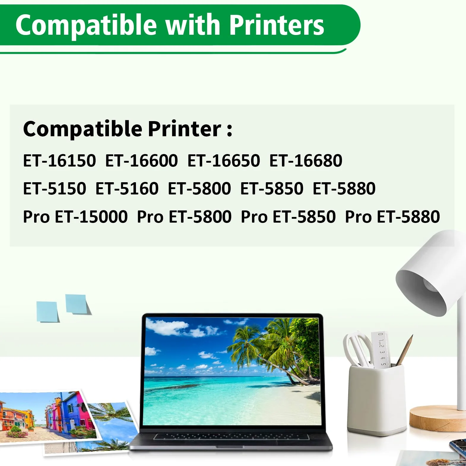 113 Inchiostro Compatibile con Epson 113 Flaconi di Inchiostro per Ecotank ET-5150 ET5150 ET-5170 ET-16650 ET-16600 ET-16150 ET-15000 ET-5100 ET-5160 ET-5800 Pro ET-5850 (5 Pack 2BK/C/M/Y)