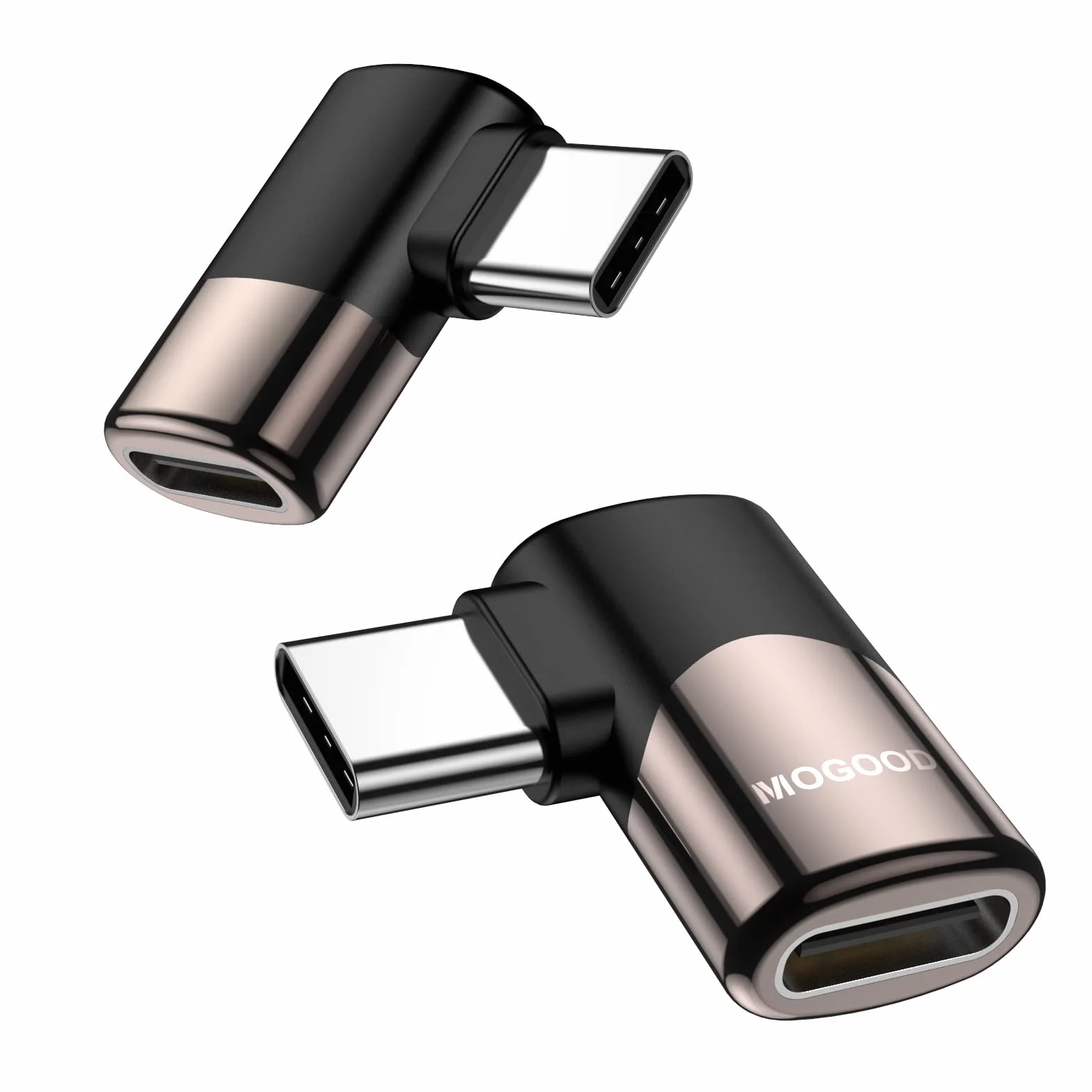 MOGOOD Adattatore USB C Angolo 90°, 10Gbps OTG Type-C Maschio-Femmina, Per Steam Deck, Switch, Notebook, Tablet e Telefono