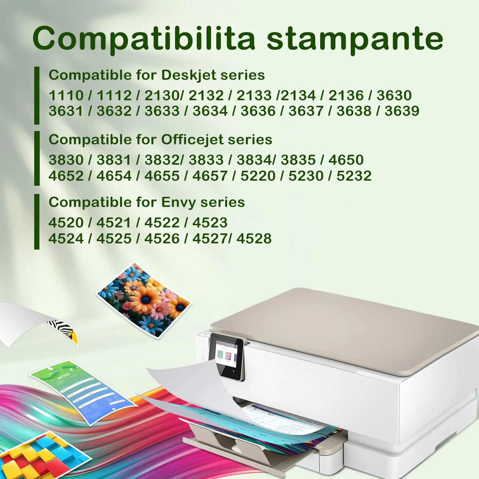 Cartucce d'inchiostro HP 302 XL Nero e Colore per Envy 4520, DeskJet 2130, Officejet 3830 (2 Pack)