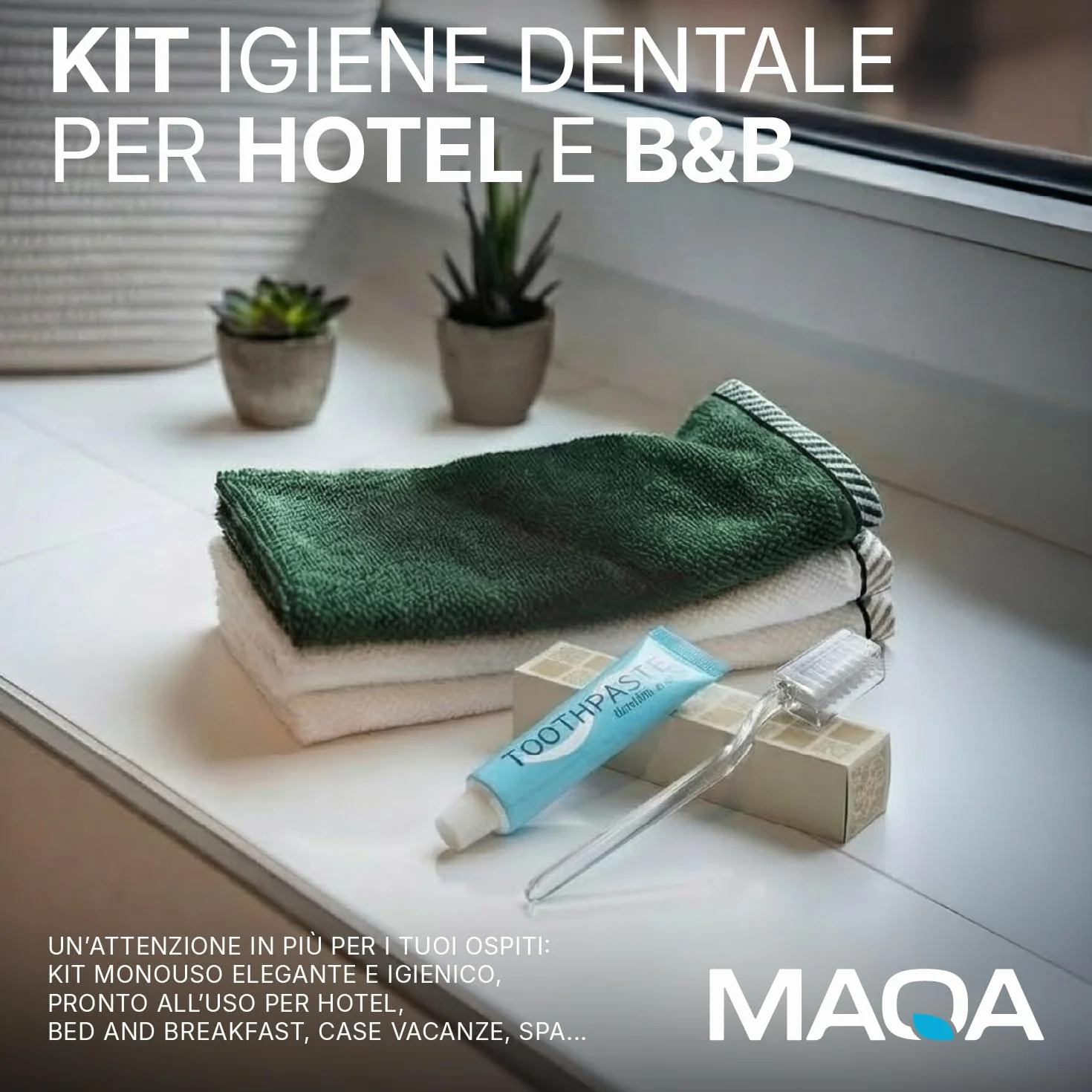 Set Cortesia Hotel B&B - Kit Pulizia Denti 20 Pezzi: Spazzolino con Coprisetola 14 cm + Dentifricio Menta al Fluoro 7 ml, Igiene Orale Ospiti Viaggi