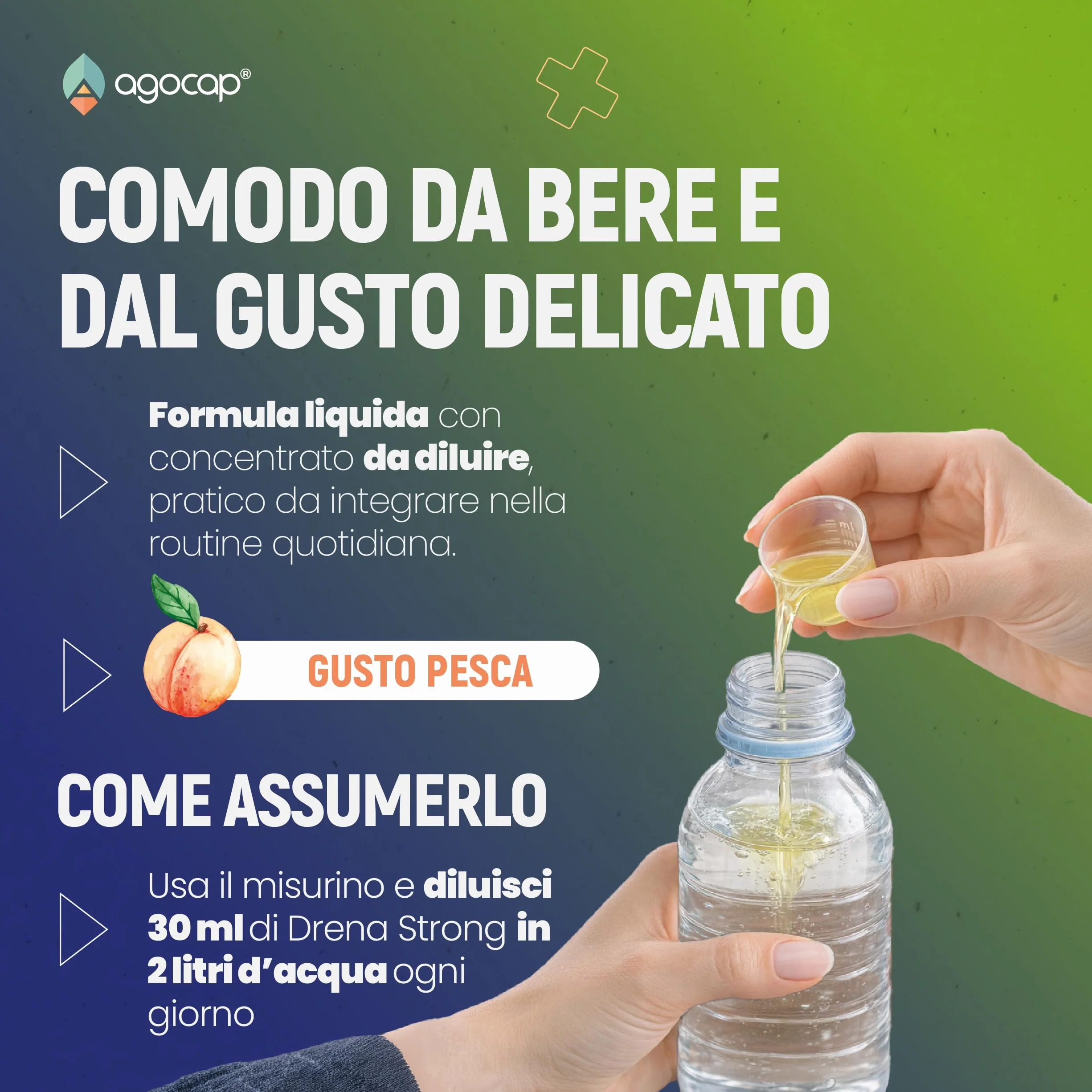 Integratore Alimentare Liquido Pilosella Tarassaco Bromelina Centella Asiatica 15 Estratti Naturali 500 ml Gusto Pesca