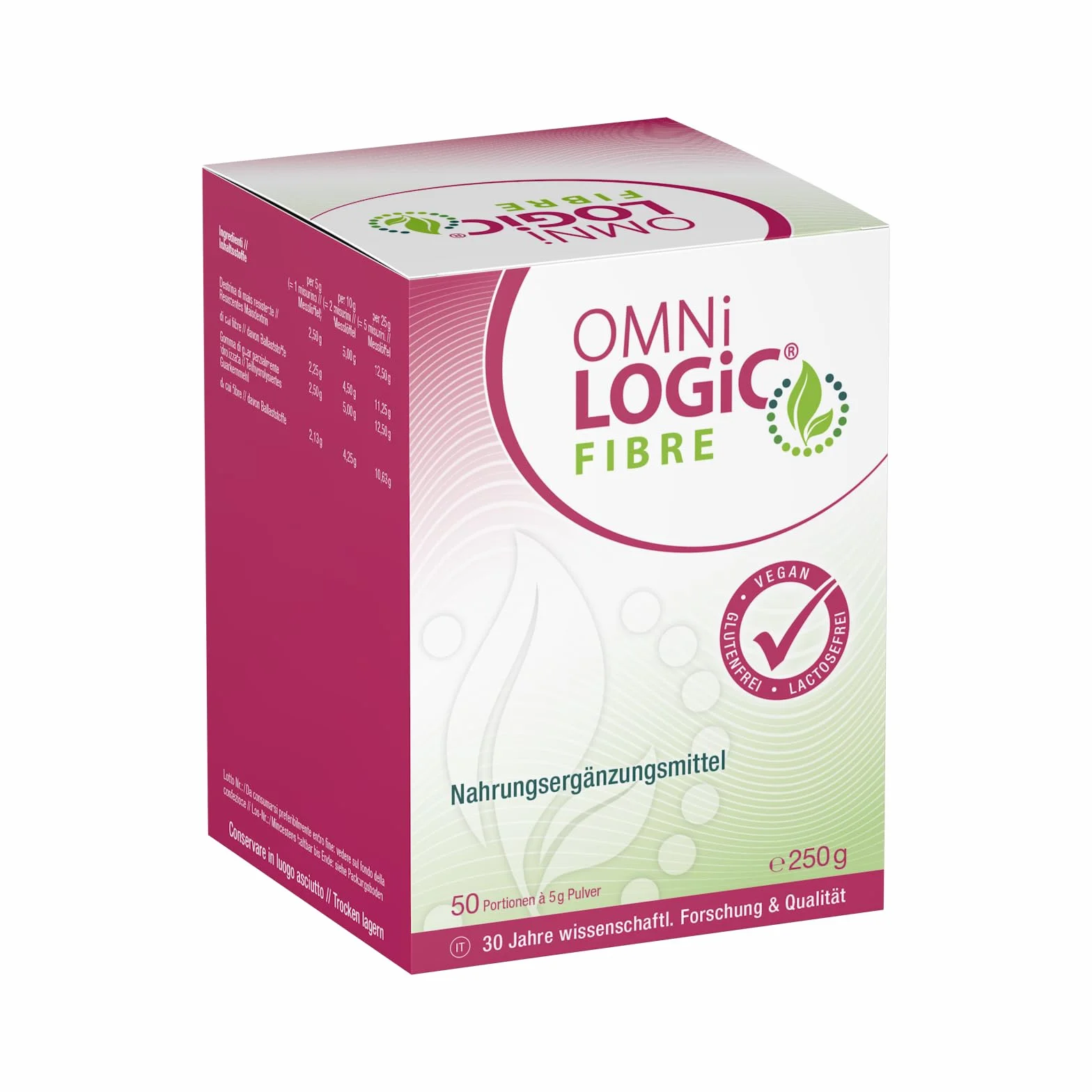 OMNi LOGiC FIBRE Fonta Naturale di Fibre Polvere Vegano 250g