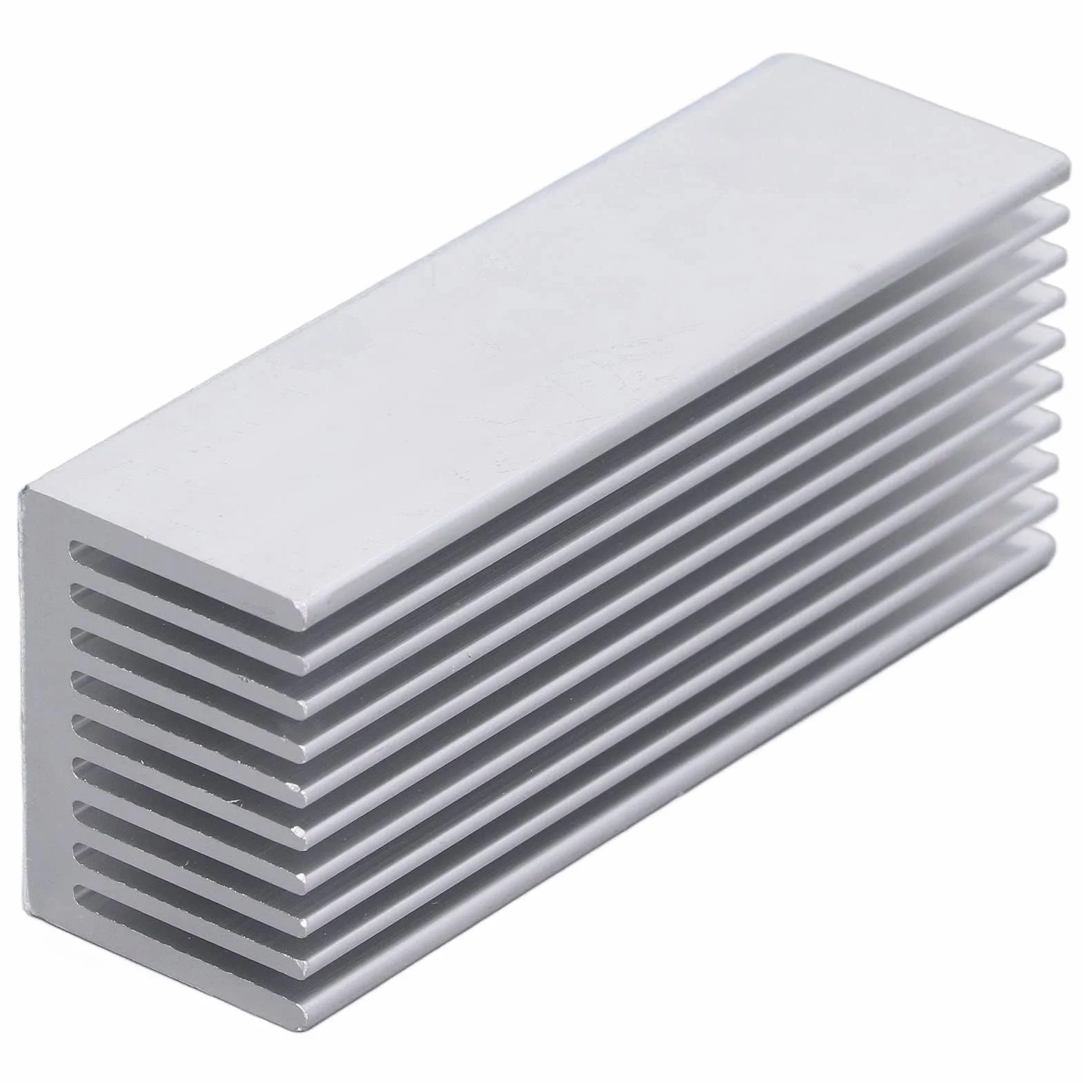 Radiatore di Raffreddamento a Dissipazione di Calore in Alluminio 2 Pezzi per Scheda di Alimentazione della CPU 100x40x30mm(With thermal conductive adhesive)
