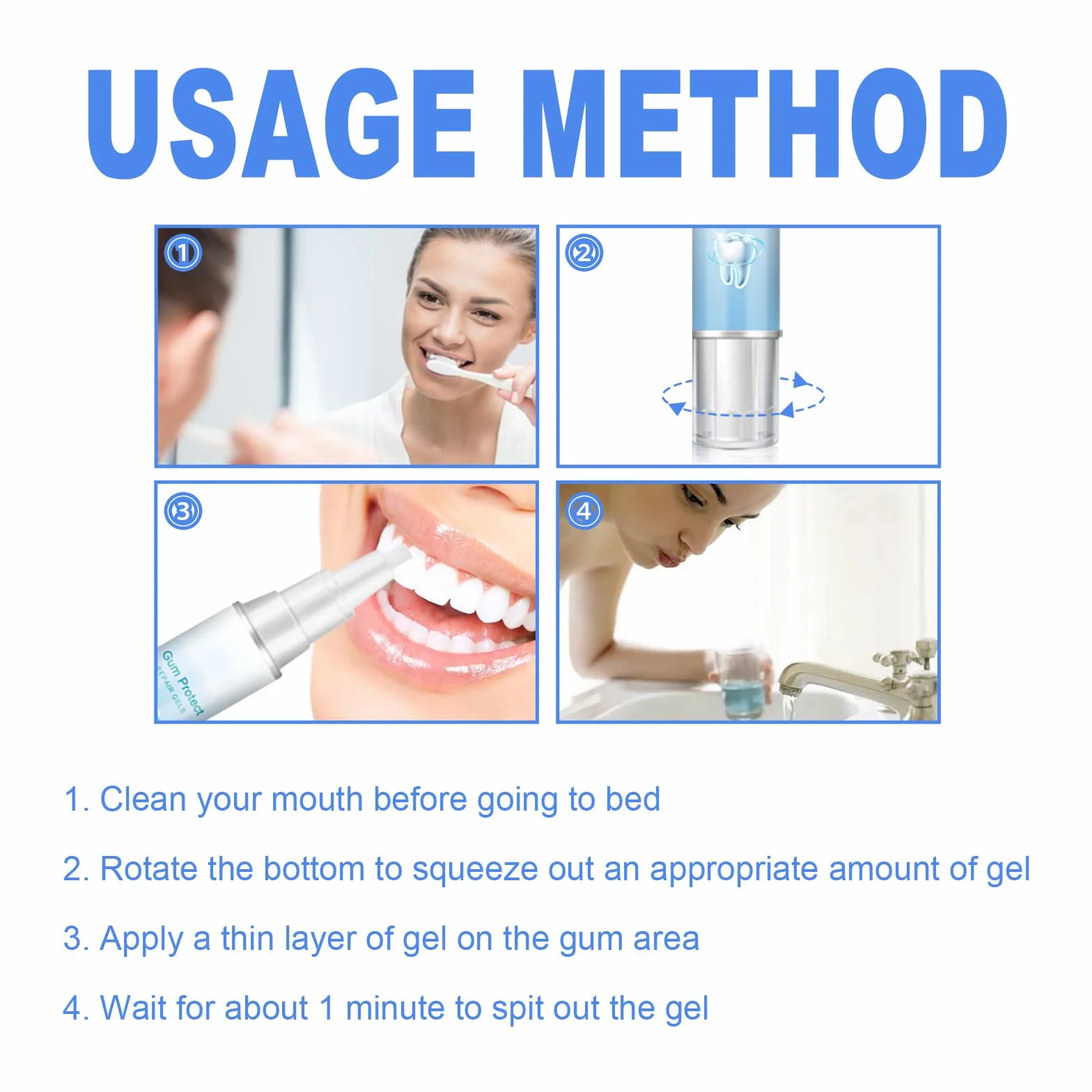 Gum Shield Therapy Gel protezione gengive - Gel terapeutico per gengive, Repain Protect e Gocce Repeller