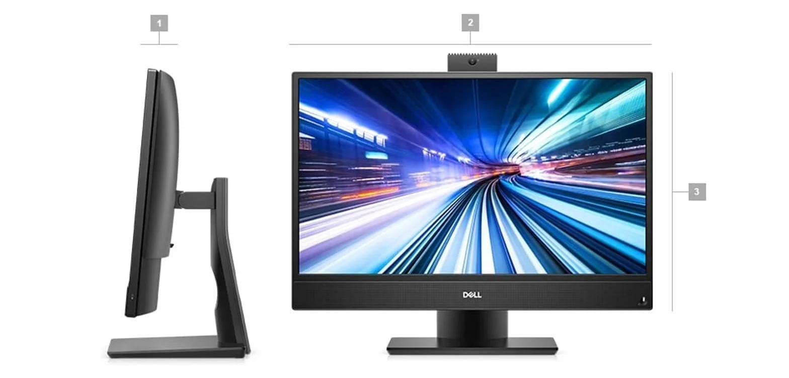 Dell Optiplex 5270 AIO Core i5-9500 512 GB SSD 16 GB RAM 6 core 4,4 GHz Win 11 Home ricondizionato
