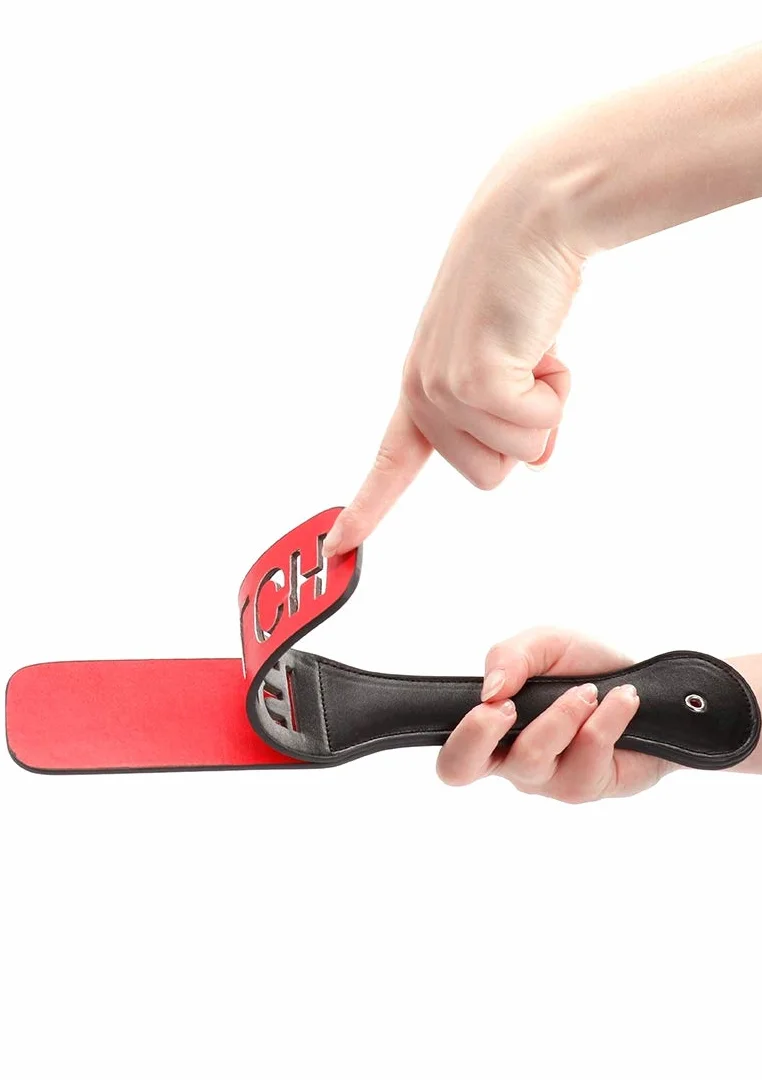 Shots Ouch! BITCH Paddle Black