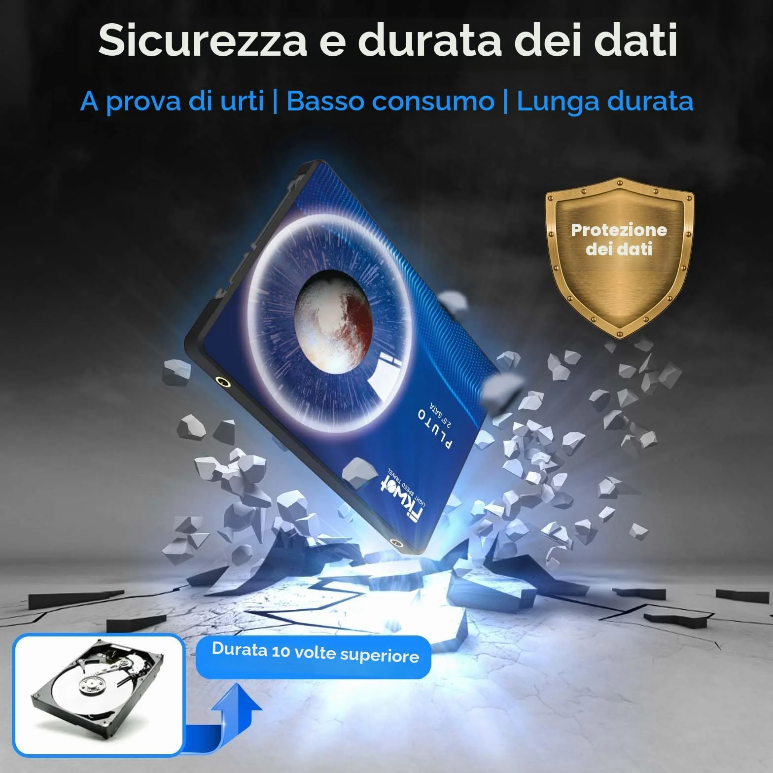 Fikwot FX815 SSD 256GB 2.5" SATA Interno 3D NAND 550 MB/s