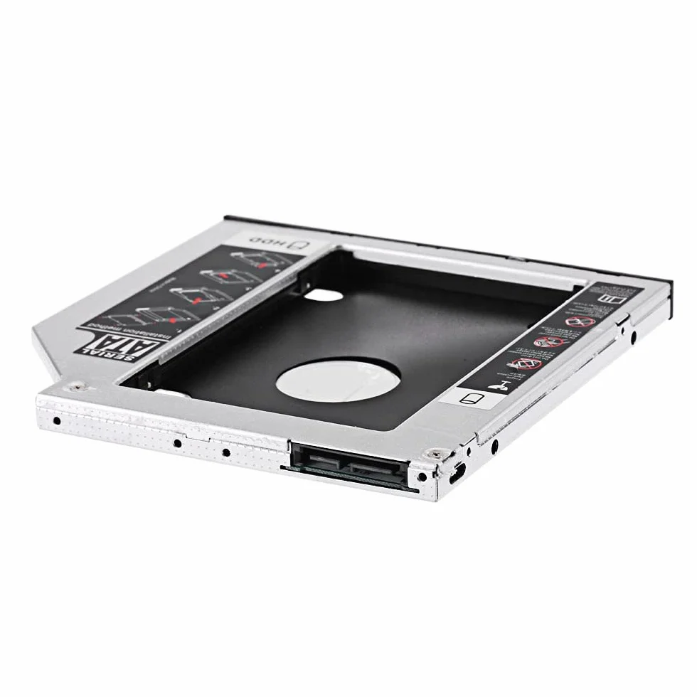 SATA 22pin HDD HD Hard Disk Drive Caddy Case for 9.5mm Universal Laptop CD/DVD-ROM Optical Bay