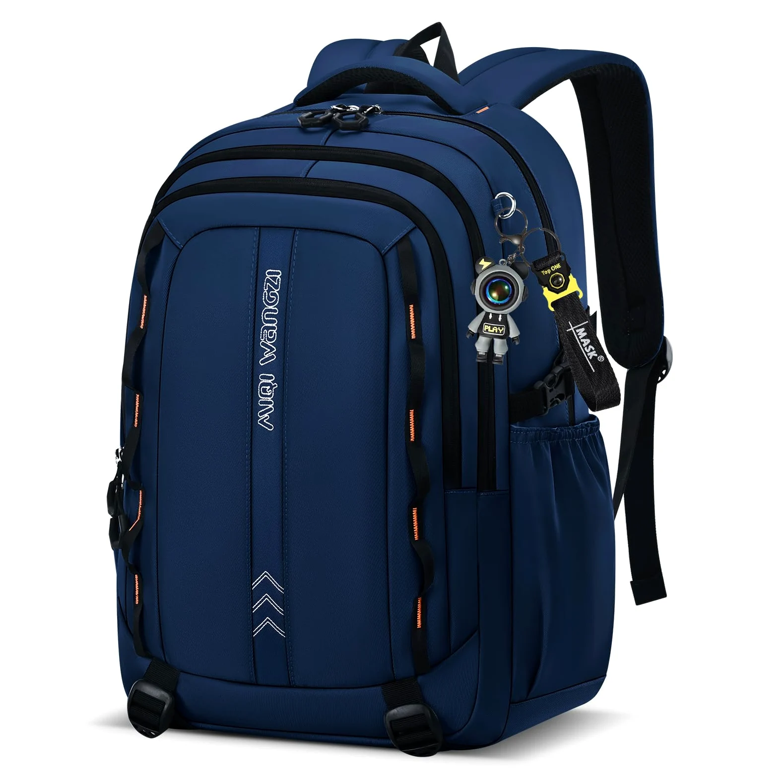 Amythe Zaino Scuola Media e Superiore per Ragazzi Leggero Grande Blu | 35L Zaini Porta PC 15.6" Ragazzo Adolescenti, Adatto al Trolley, Idrorepellente Traspirante Casual, Ritorno Scuola Viaggio