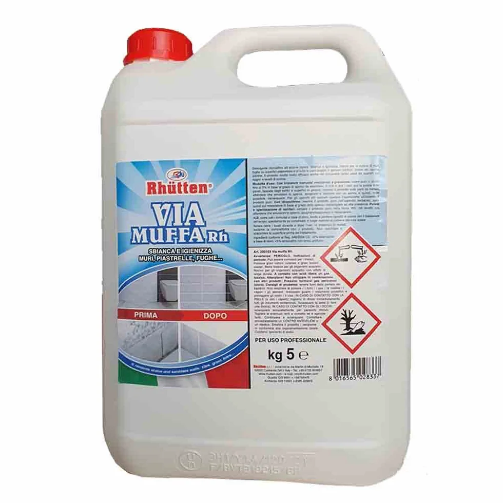Antimuffa per muri interni 5 lt + Pompa a pressione 2 lt - Smacchia e Igienizza