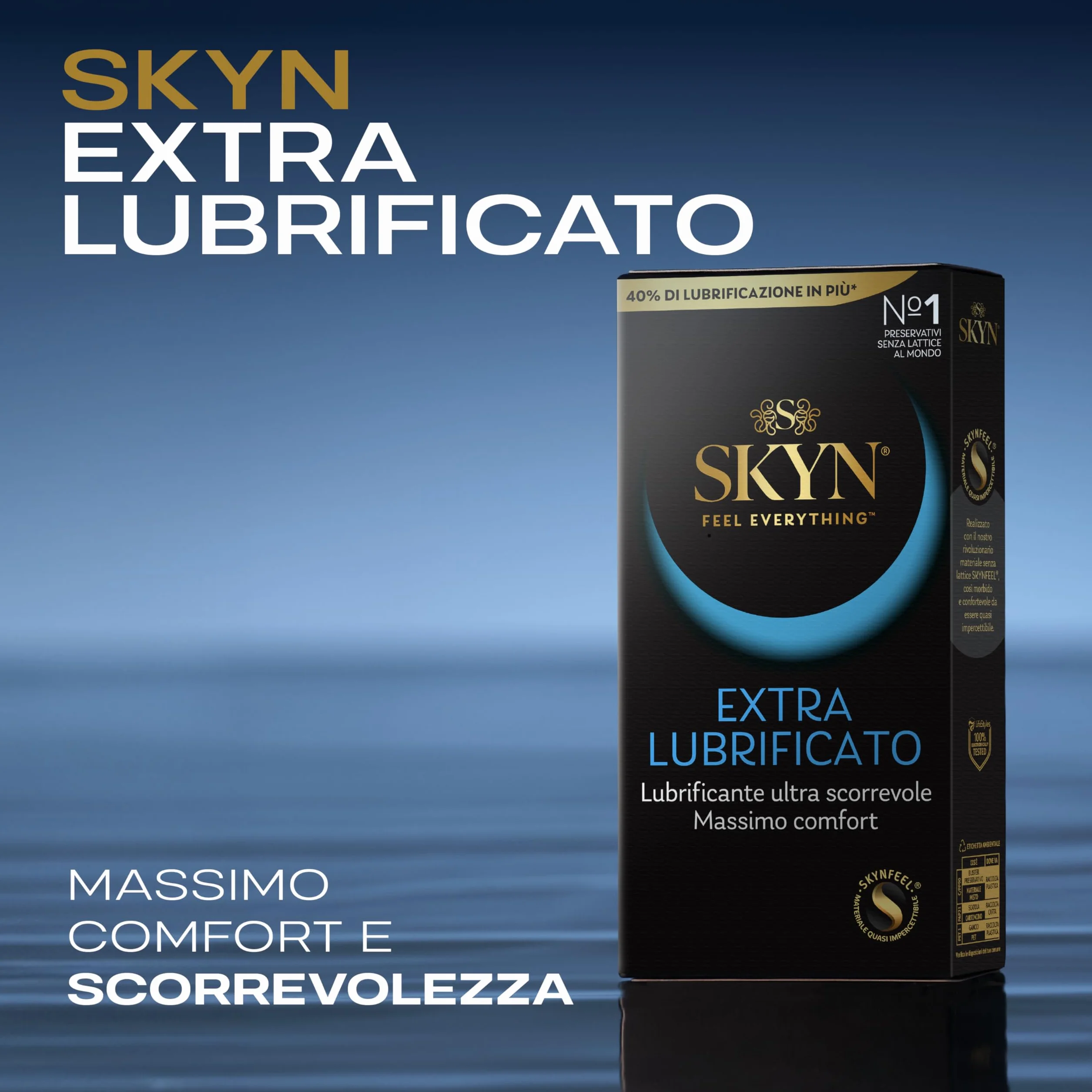 SKYN Elite Extra Lub Preservativi Senza Lattice Poliisoprene Ultra Sottili 10 Pezzi