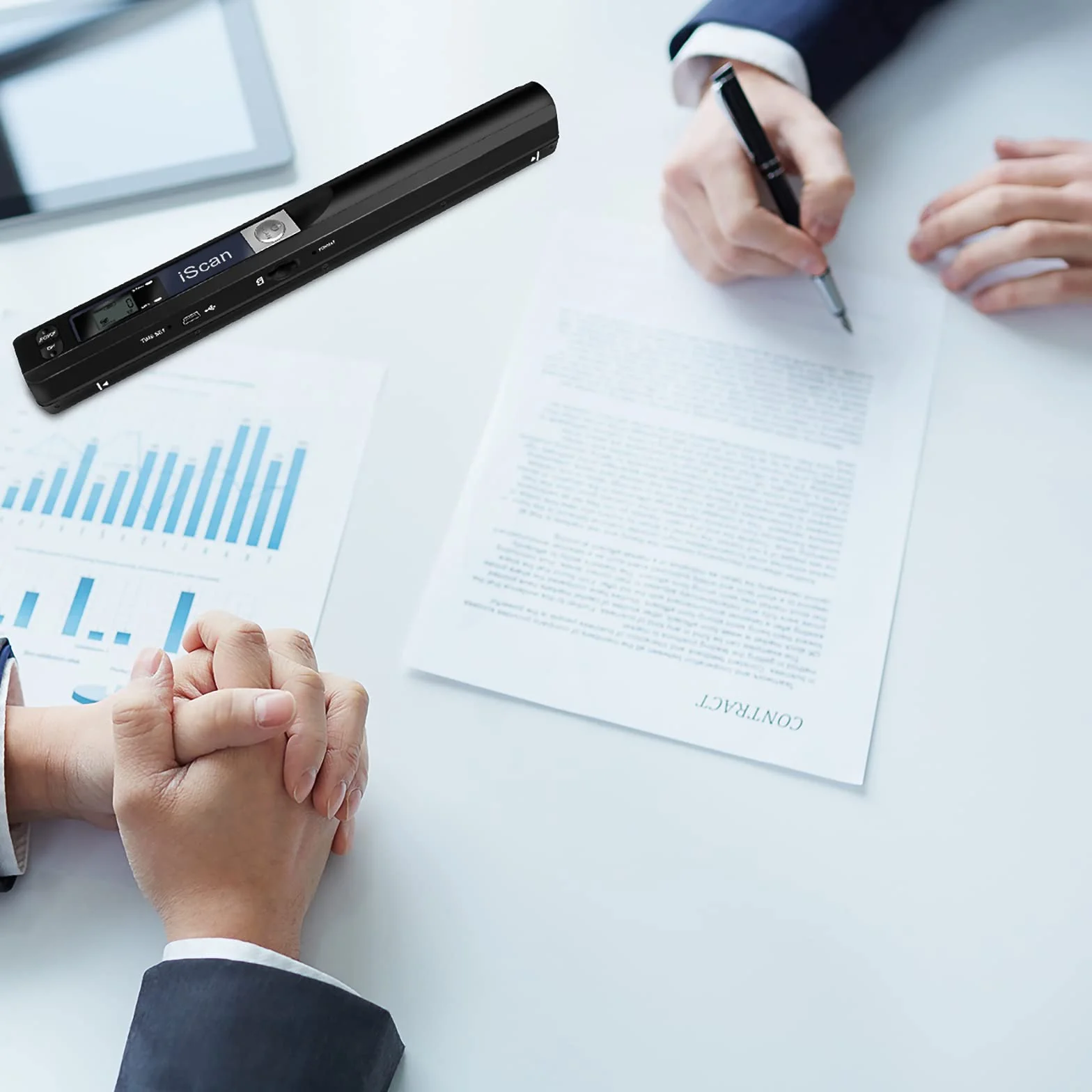 Scanner di documenti portatile USB 900 DPI scansione A4 16 GB