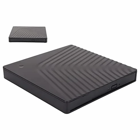 Scatola per Unità Esterna, Custodia per Unità Ottica Esterna Rimovibile, Custodia per Unità Ottica per Laptop USB3.0/USB2.0 5 Gbps, per Unità DVD RW SATA da 12,7 Mm/9,5 Mm