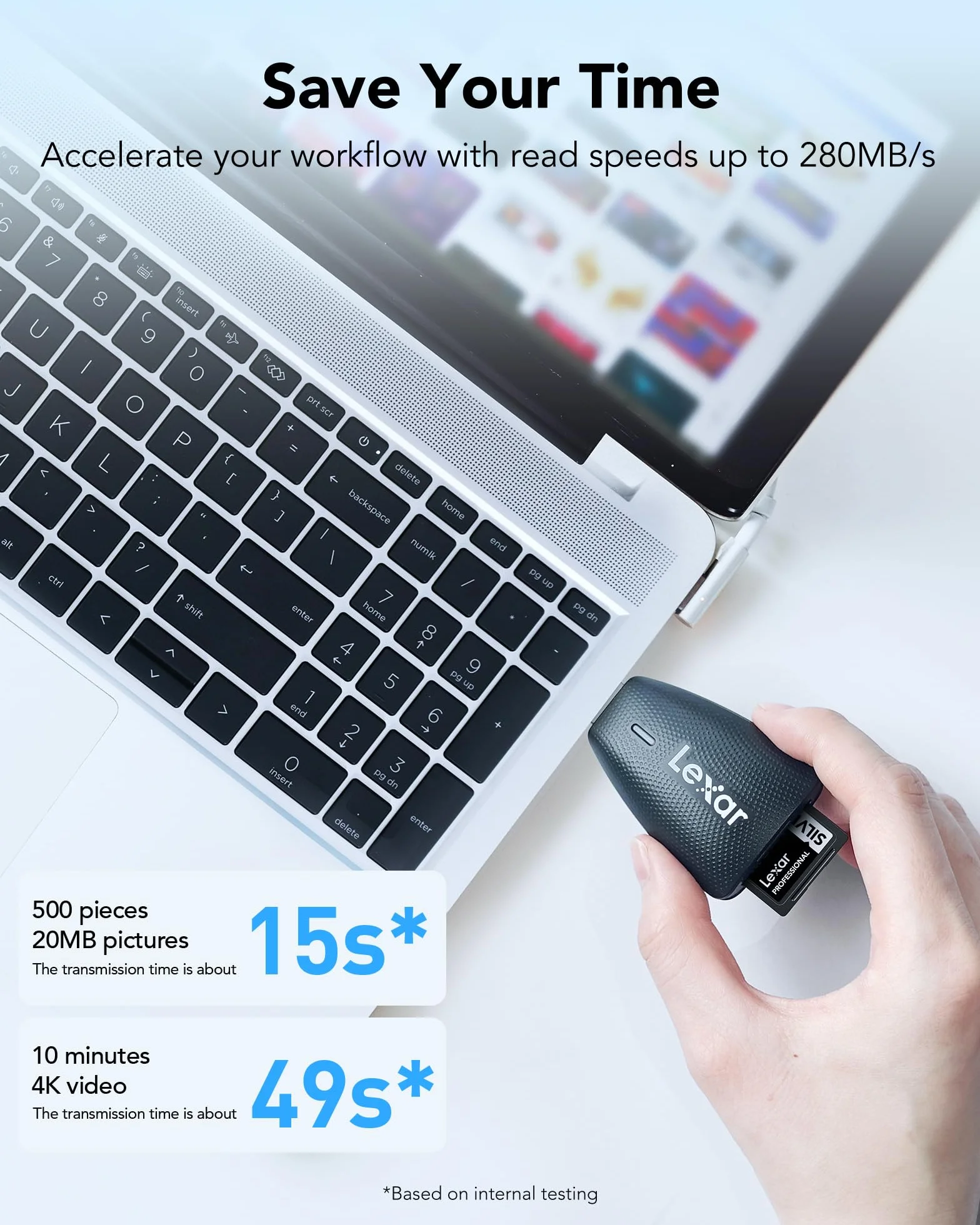 Lexar Silver Pro SD Scheda SD 128GB UHS-II V60 U3 C10 SDXC Fino a 280 MB/s di lettura