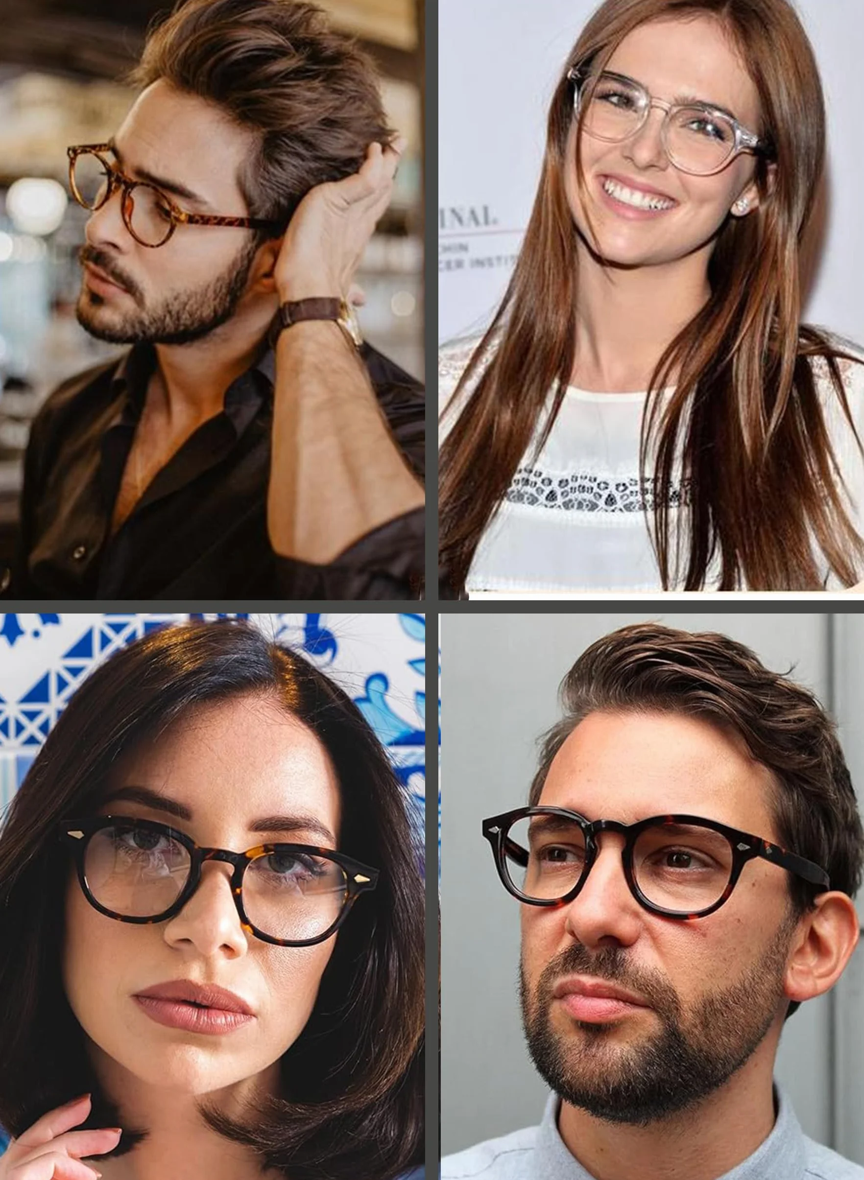 Occhiali Anti Luce Blu Modello Rotondo Stile Depp Filtro Protezione 100% per Computer Gaming Lavoro