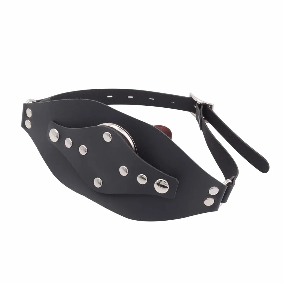 Bavaglio Estremo in Silicone con Dildo Rimovibile 10 cm - Ball Gag BDSM