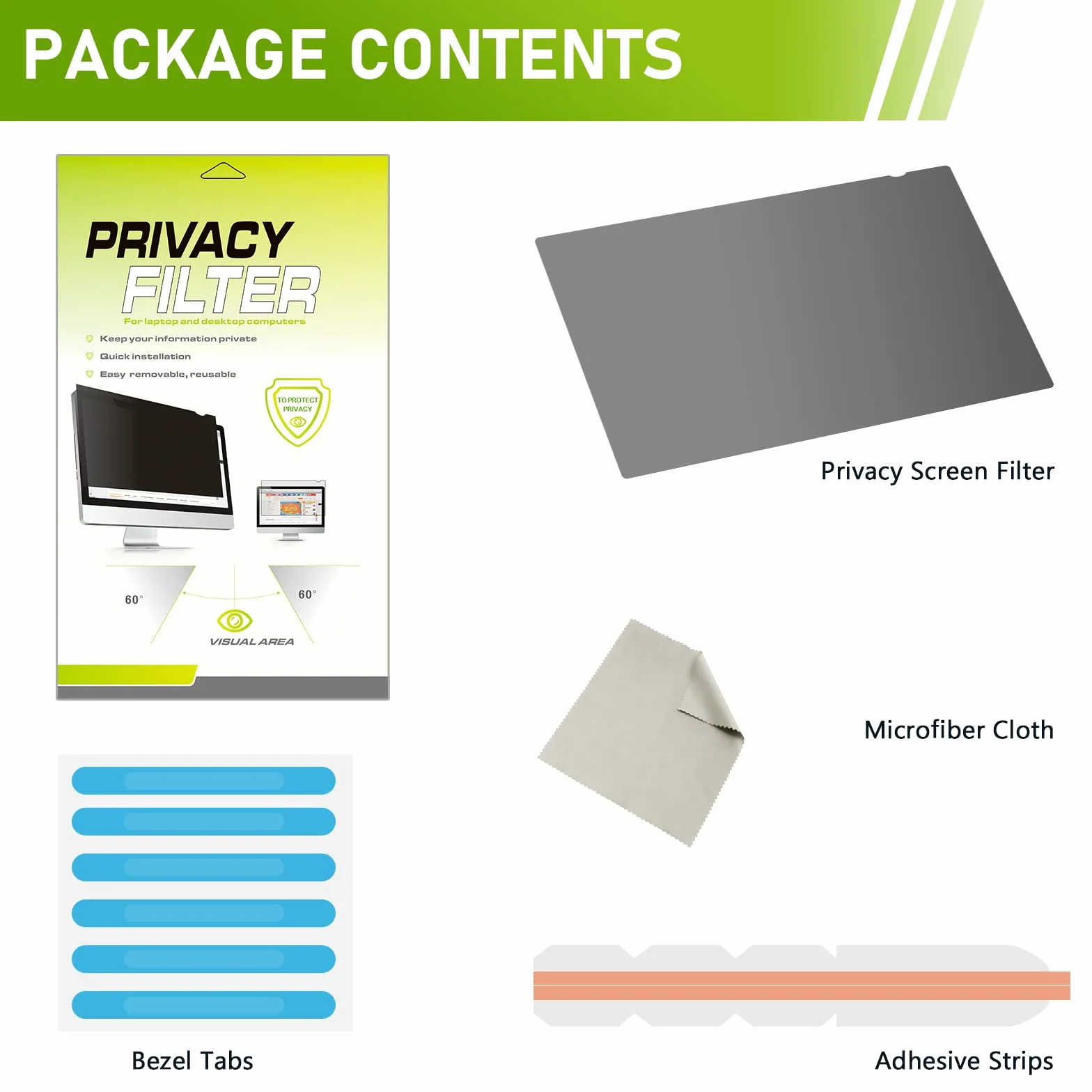 SOPPY Filtro per la privacy, schermo da 27 pollici, filtro per la privacy, filtro per la privacy, anti-luce blu e antiriflesso (16:9, 598 x 337 mm)