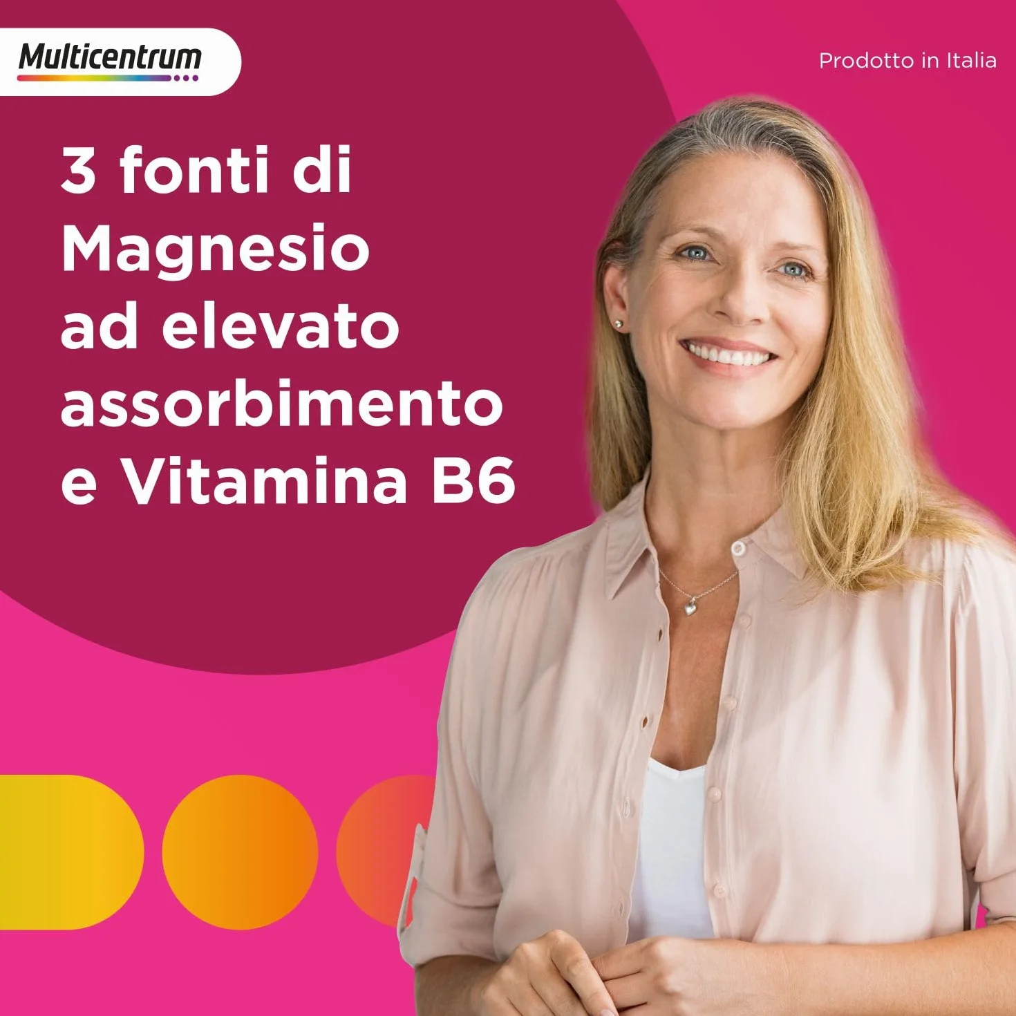 Multicentrum Corpo & Mente Boost Magnesio Integratore Alimentare adulti 30 bustine