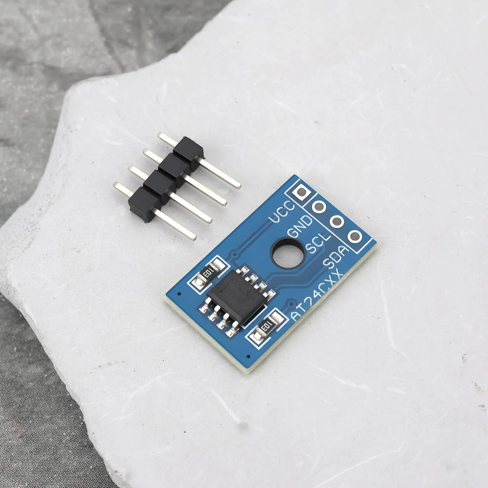 Create idea 6 x AT24C256 SMD Modulo di Memoria I2C Interfaccia Seriale EEPROM 2.7-5.5V 5mA Adatto per Data Storage Module