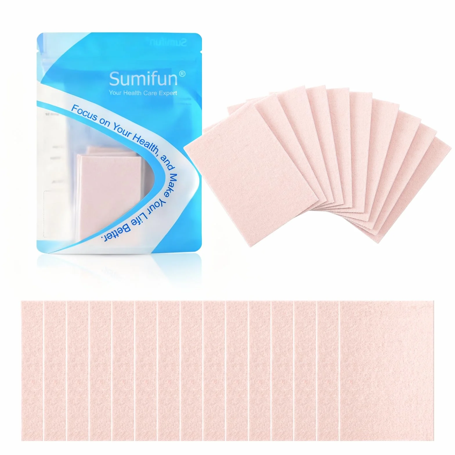 Sumifun Moleskin per piedi, 25 confezioni nastro adesivo per prevenzione tallone e dita, imbottitura Molefoam