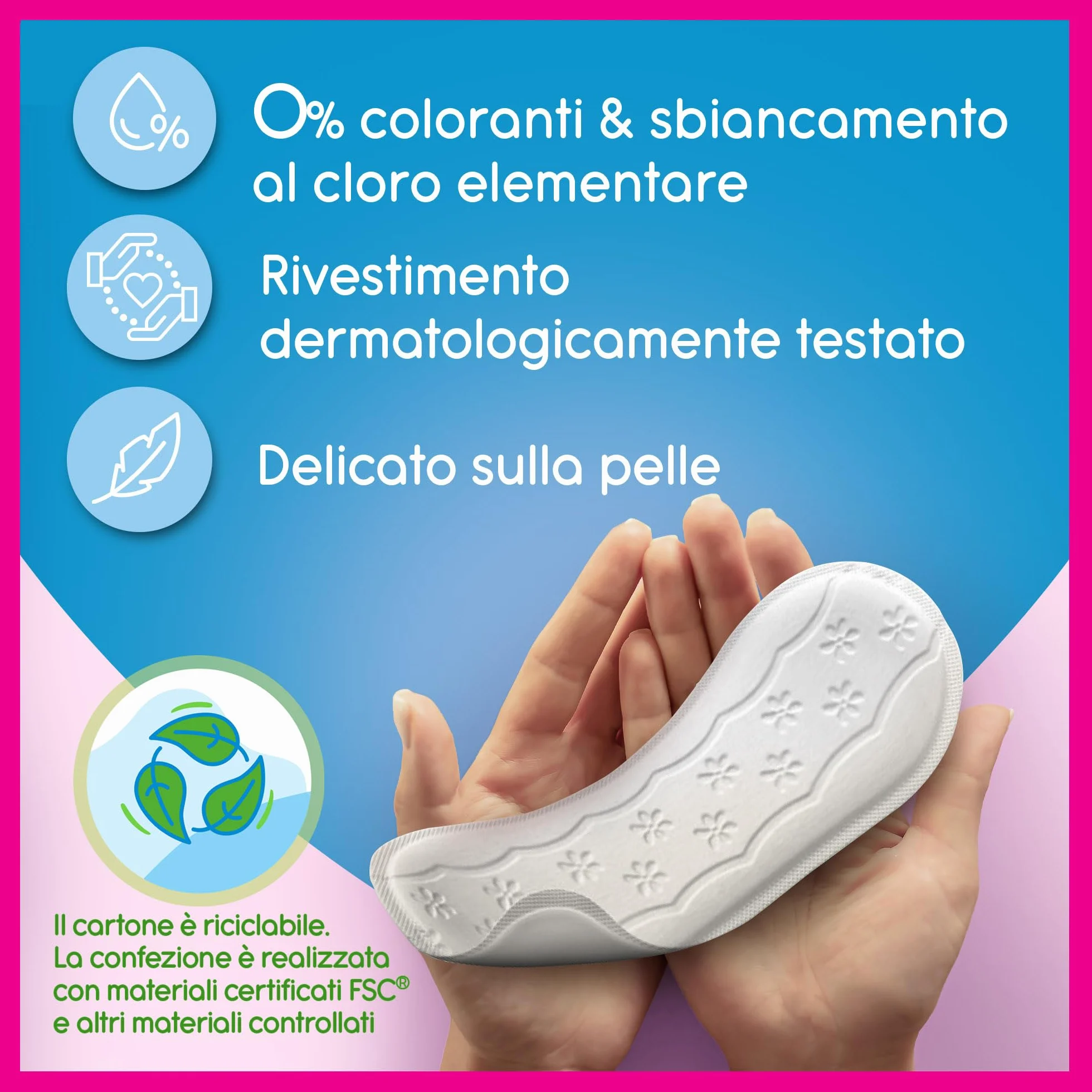 Carefree Salvaslip Cotton Feel Normal Senza Profumo, Salva slip donna 100% traspiranti, 44 sztuk