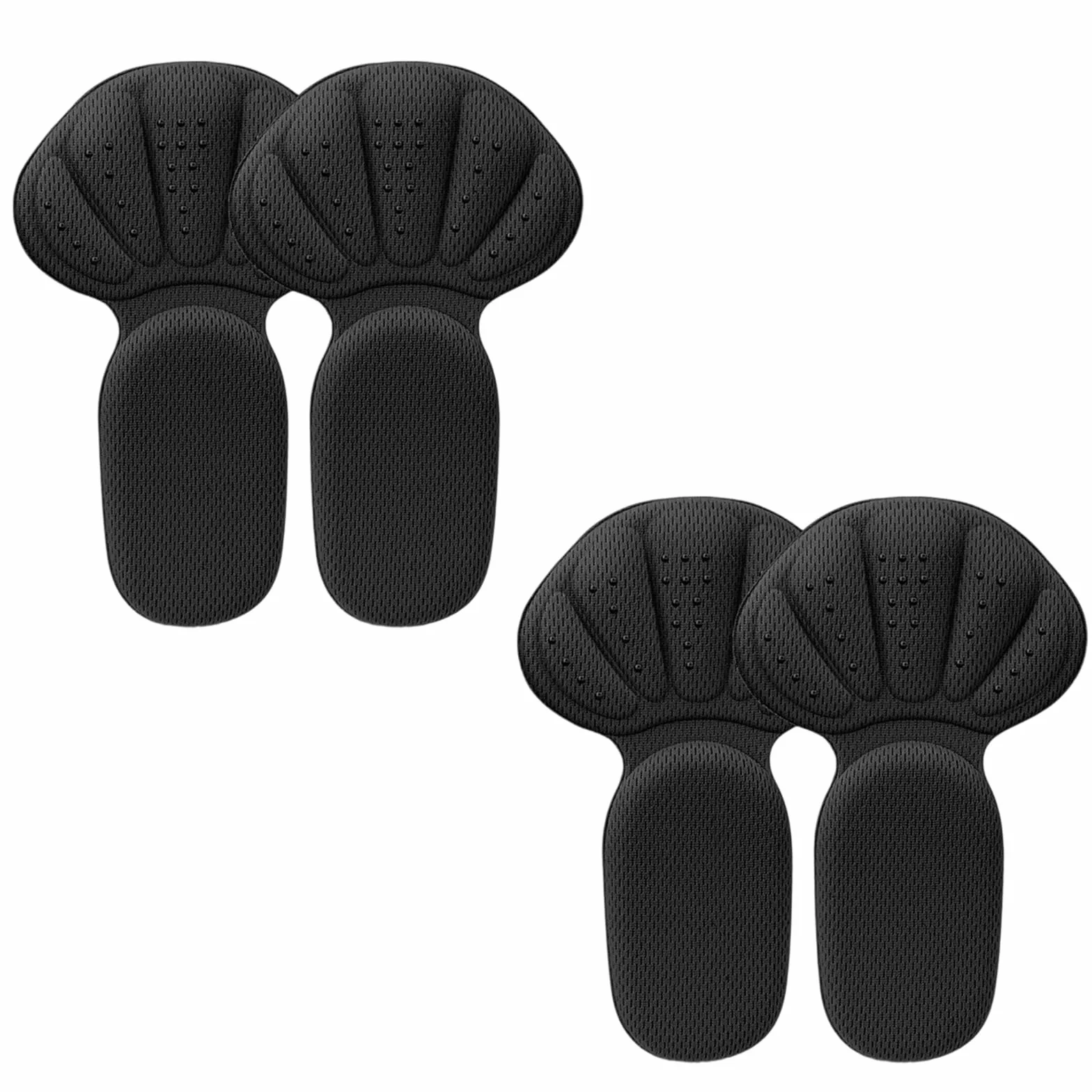 Cuscinetti Per Tallone Solette Anti Vesciche per Scarpe Troppo Grandi (Nero)
