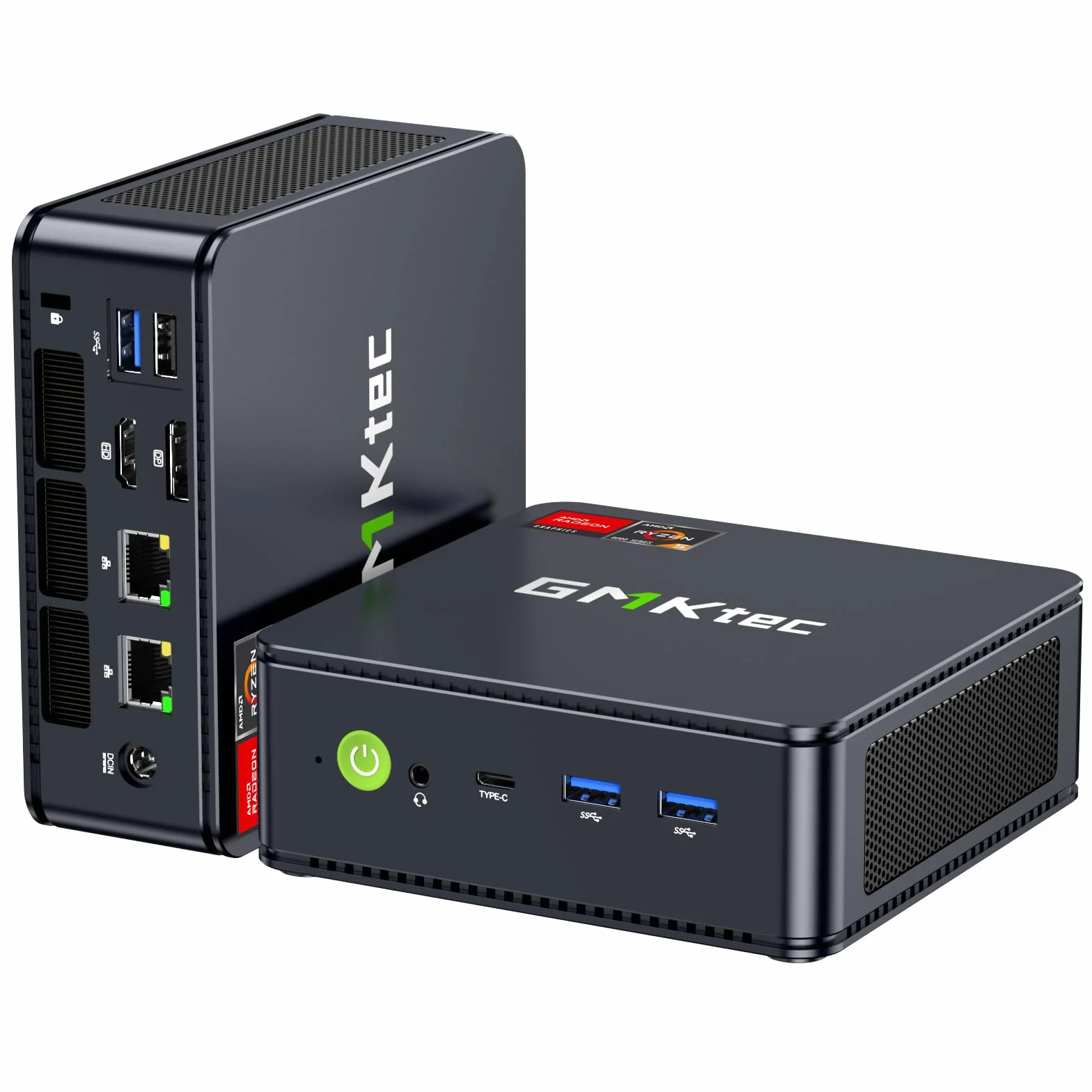 GMKtec Gaming Mini PC Ryzen 5 7640HS AMD Radeon 760M 16GB DDR5 512GB PCIe3.0 SSD Doppia LAN 2.5G WiFi 6E Triplo Display 4K USB 4.0