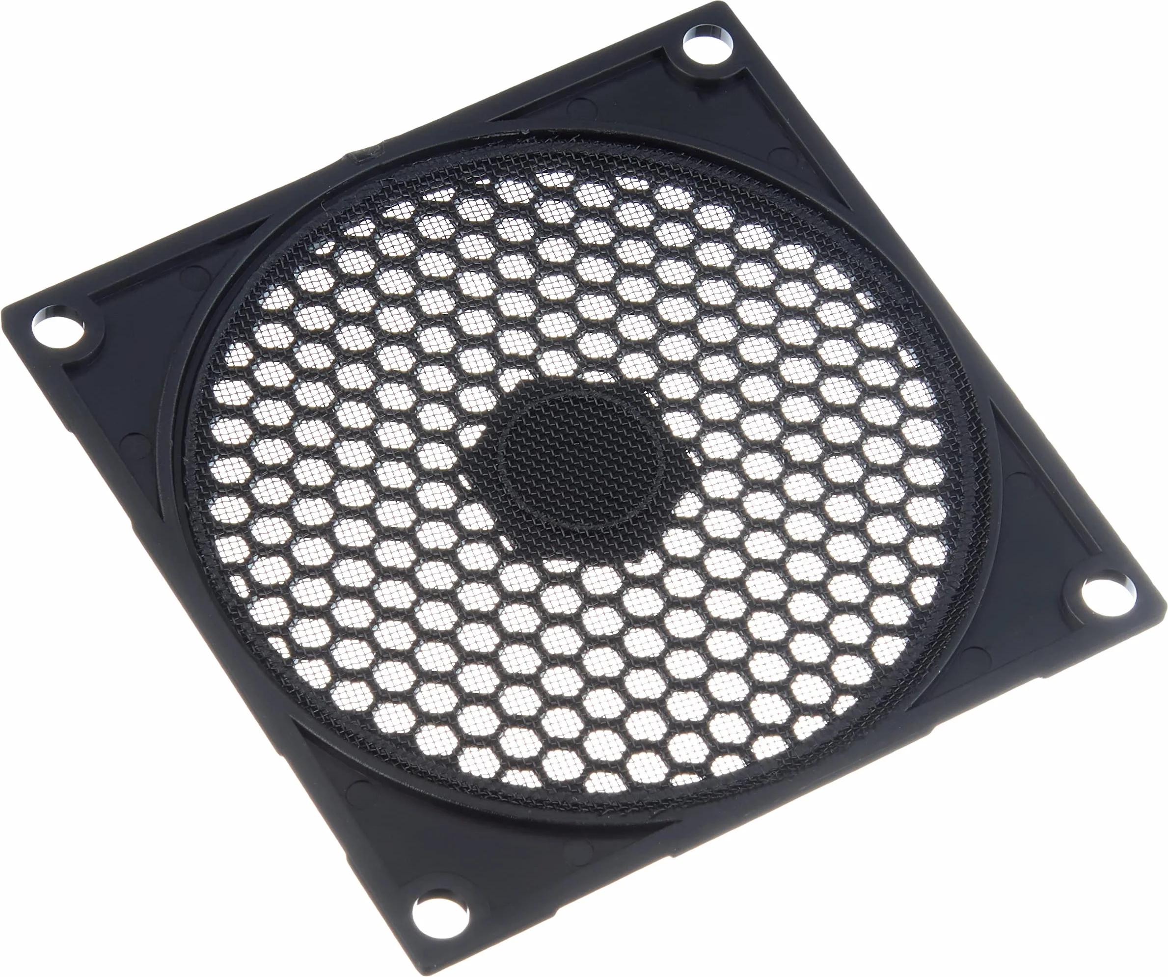 SilverStone SST-FF81B - Griglia ventola con filtro da 80mm, nero (Confezione da 4)