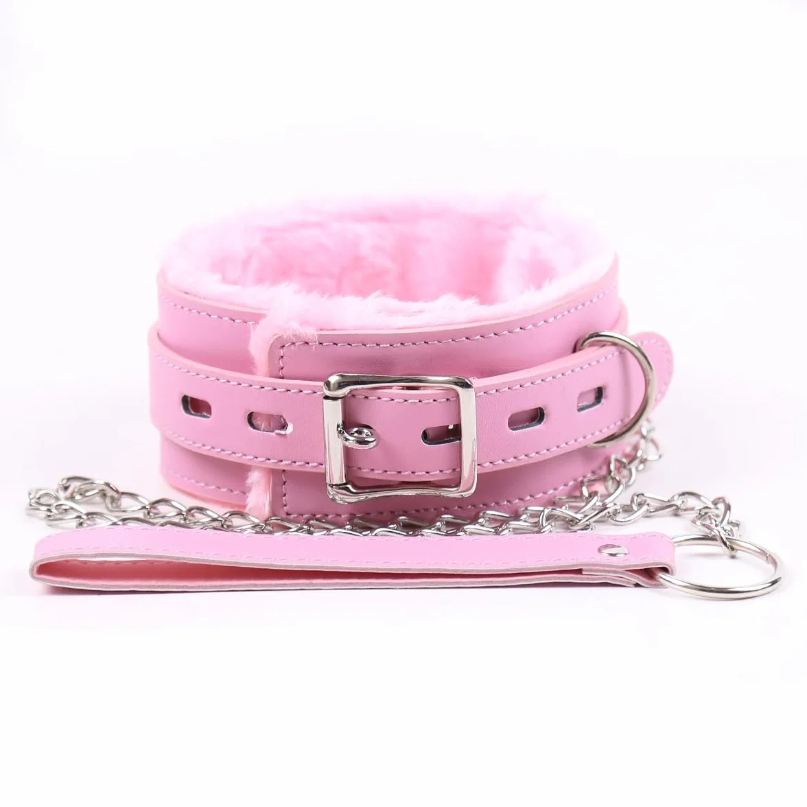 Collare in pelle da donna misura regolabile 4 colori