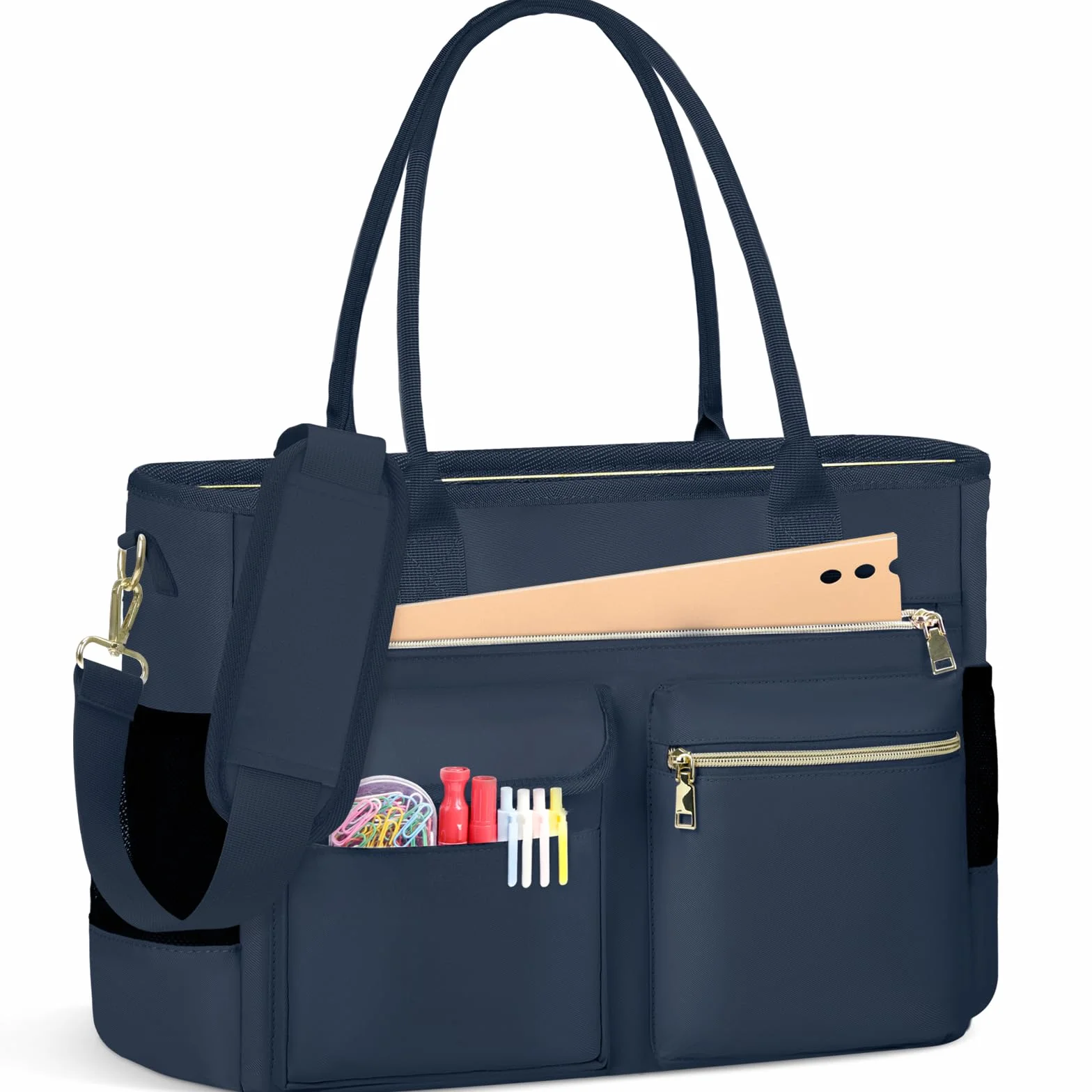 RAINSMORE Borsa Lavoro Donna per Insegnante Infermiera Grande Borsa Porta PC Università con Tasca Isolata per Ufficio Università Scuola