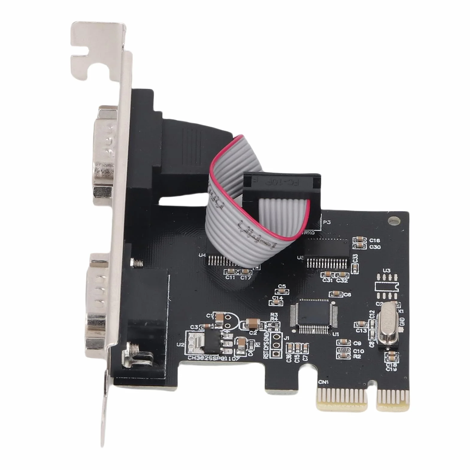 VBESTLIFE Scheda Combinata Parallela Seriale PCI con Duali Porte Seriali 232, Scheda Adattatore Combinato PCI, Controller della Scheda di Espansione PCI, Scheda PCI a Stampante