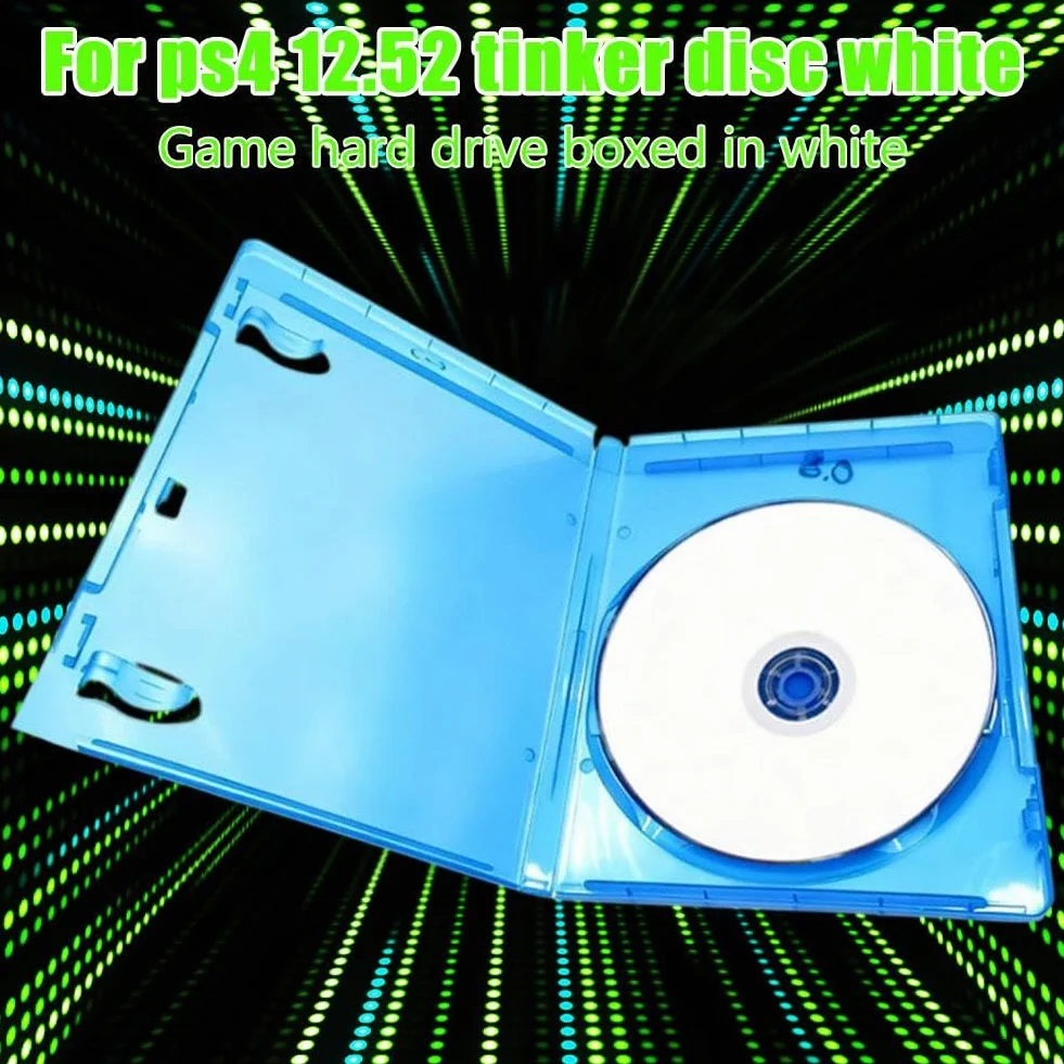 Disco Blu-ray avviabile per firmware 9.00-12.52, plug & play Blu-ray Tinker Disc con supporto per lapse player, per attivazione e manutenzione della console P4, facile installazione (bianco)