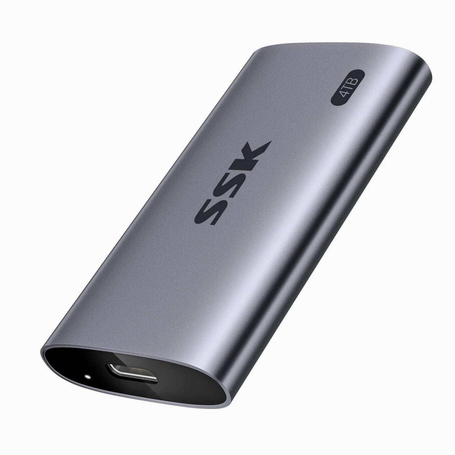 SSK SSD portatile da 4 TB, SSD esterni fino a 2000 MB/s, Hard disk esterno USB 3.2 Gen2X2 NVMe SSD, consumo energetico ultra basso per iPhone 15/Macbook/Pro/telefono OTG