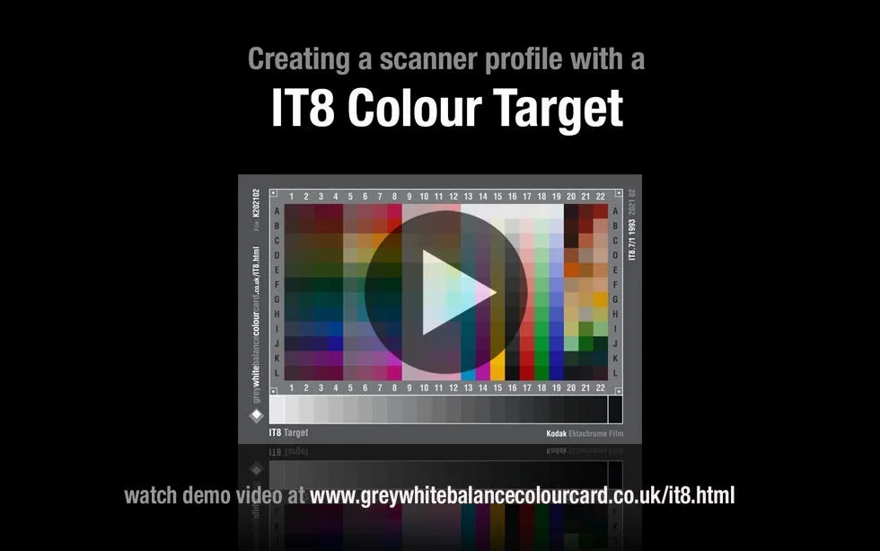 IT-8 Target Scanner Calibrazione IT8.7/2 Fuji Riflettente 7x5 (177mm x 127mm)