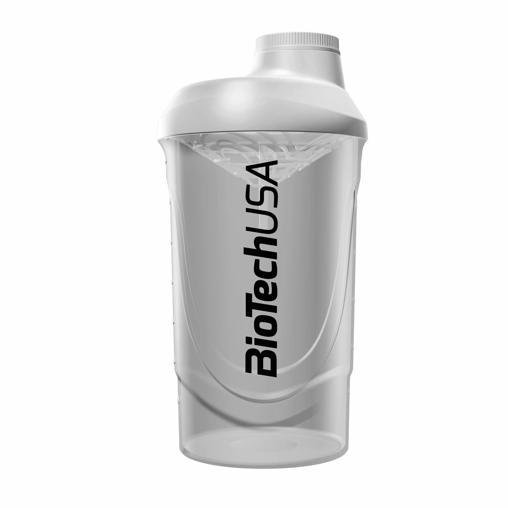 BioTechUSA Wave Shaker Bottiglia shaker 600 ml Trasparente a prova di perdite