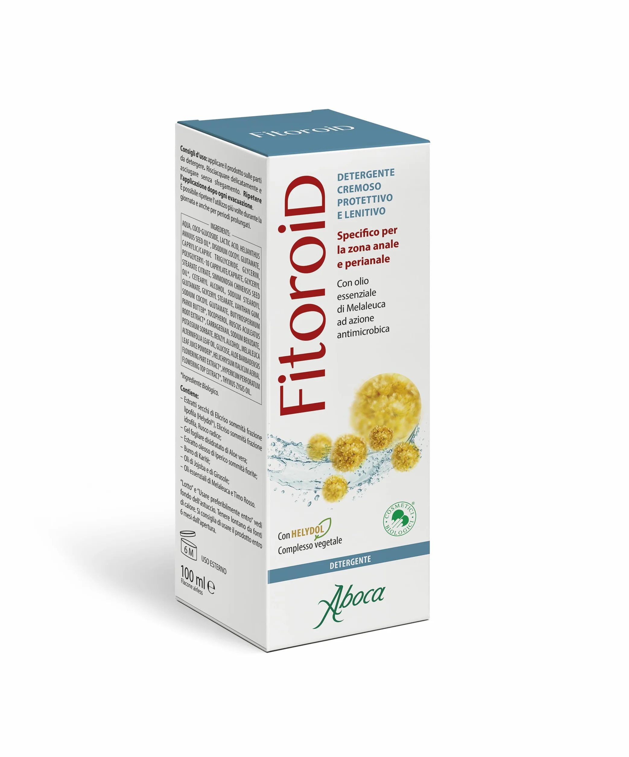 Aboca Fitoroid Detergente Cremoso 100 ml - Detergente Cremoso Protettivo Lenitivo per Zona Anale e Perianale