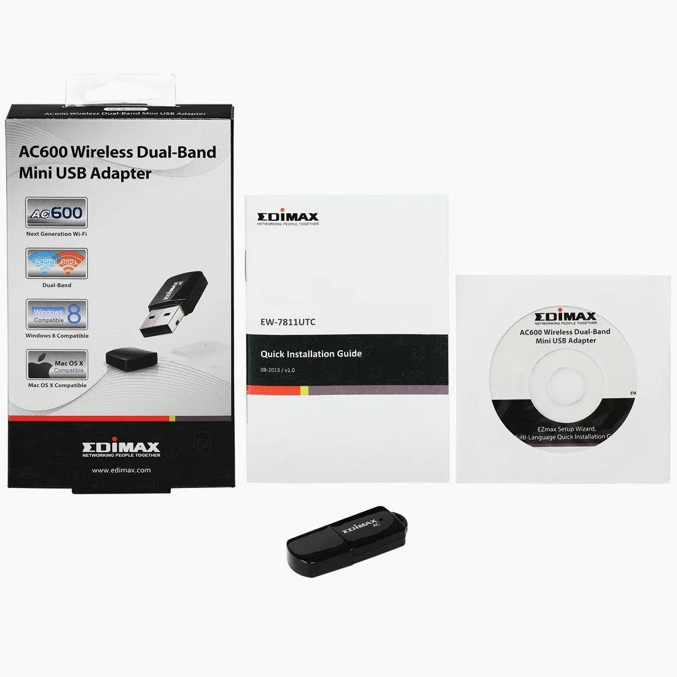 Edimax EW-7811UTC - Adattatore AC600 Wireless Dual-Band Mini USB