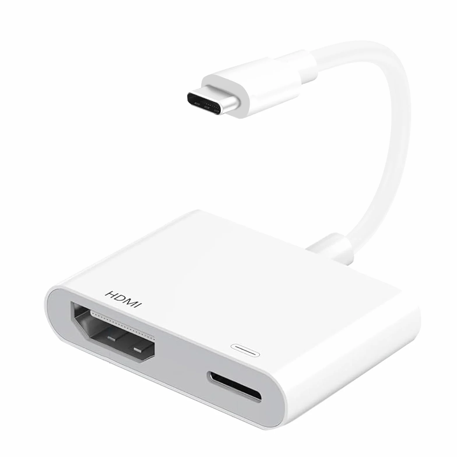 Adattatore USB C HDMI per iPhone 17/16/15, USB C Digital AV Adapter 4K@60Hz, Convertitore Sync Schermo Video e Audio, Cavo HDMI Compatibile con iPhone/MacBook/iPad/Laptop a TV/Proiettore/Monitor