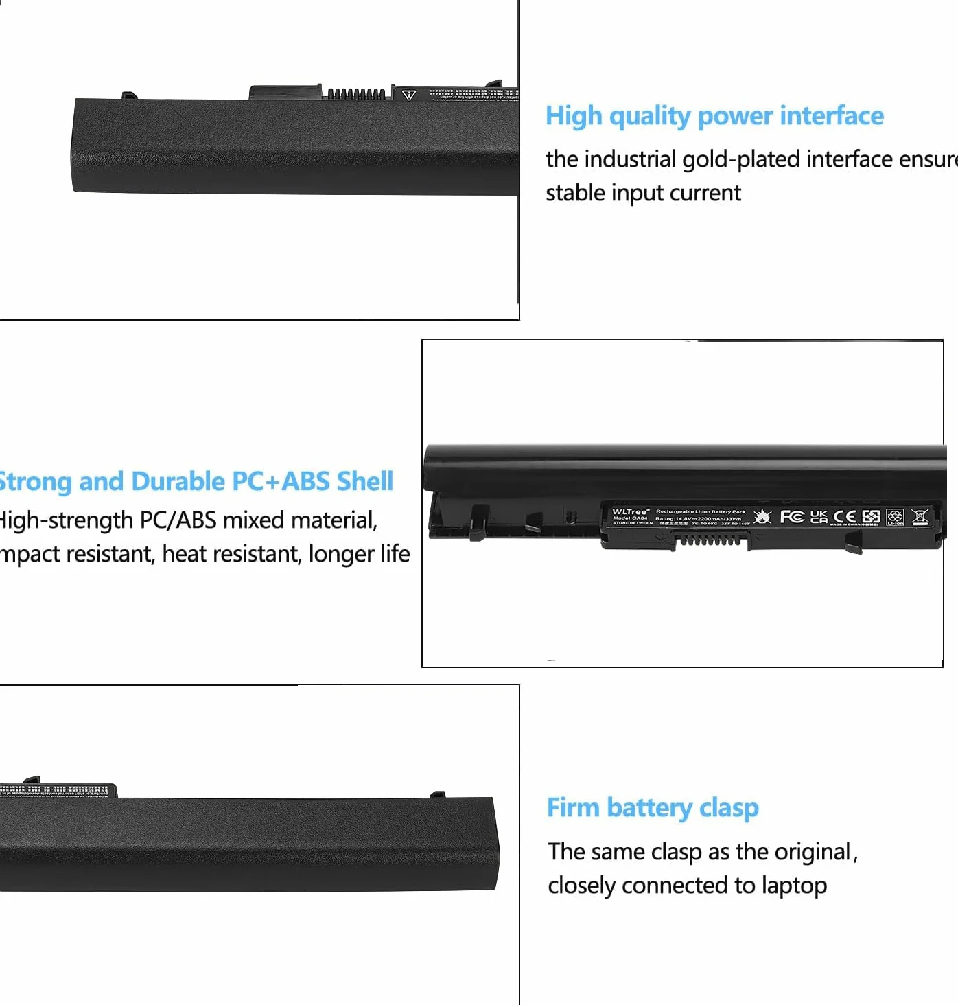 OA04 740715-001 Batteria Laptop per HP 250 G2 250 G3 255 G2 255 G3 256 G3 240 G2 240 G3 245 G2 245 G3 246 G3 HSTNN-LB5S 746644 1-001 746458-851 15-G094SA 15-S000 HSTNN-LB5Y HSTNN-PB5Y Battery